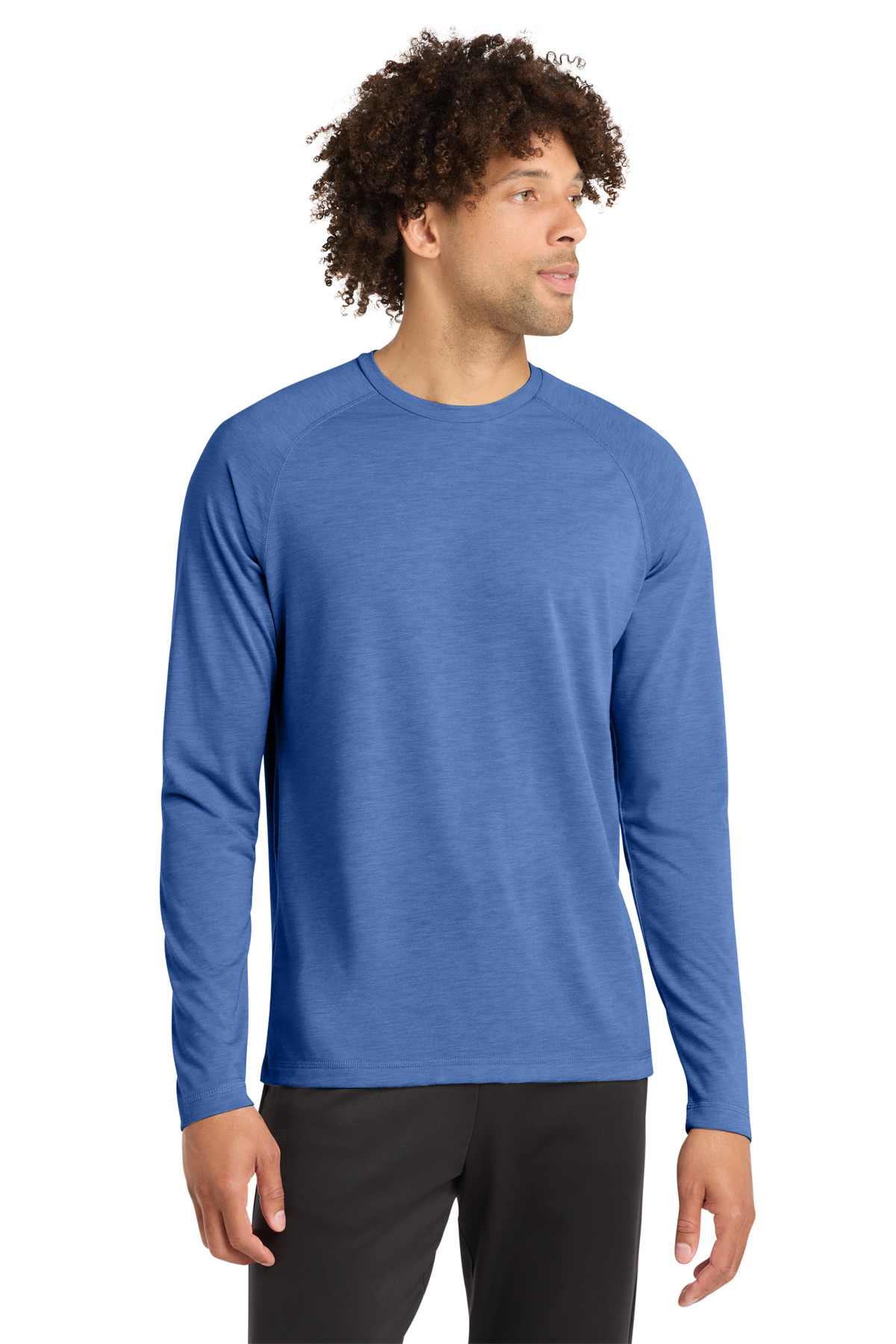 Sport-Tek PosiCharge Long Sleeve Tri-Blend Wicking Raglan Tee ST400LS 74