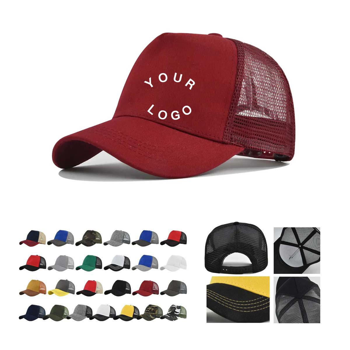 Adjustable Mesh Trucker Cap for Casual and Sport Wear 6