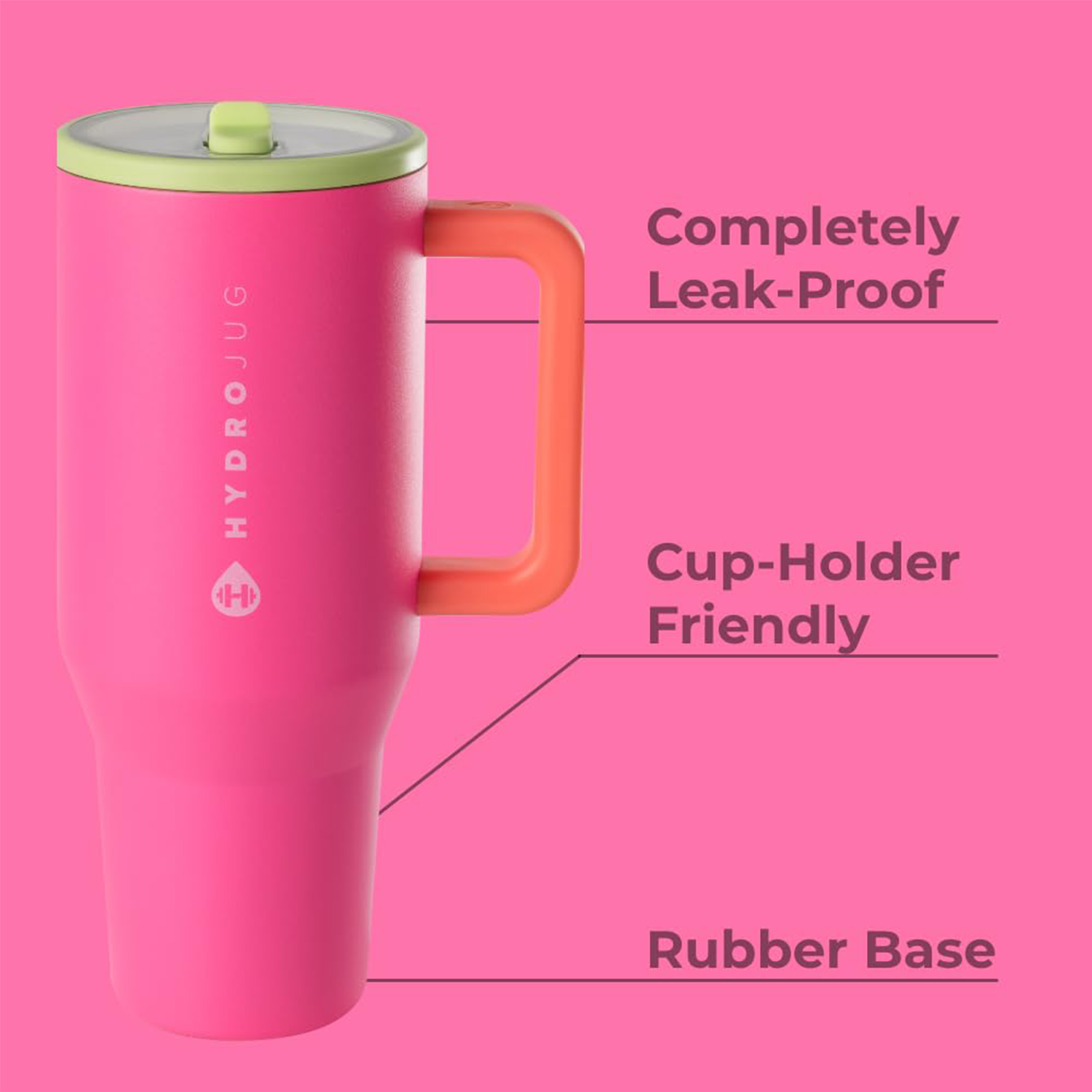 Leak-Proof Large Capacity Travel Mug w/ Sealed Lid&Handle 4