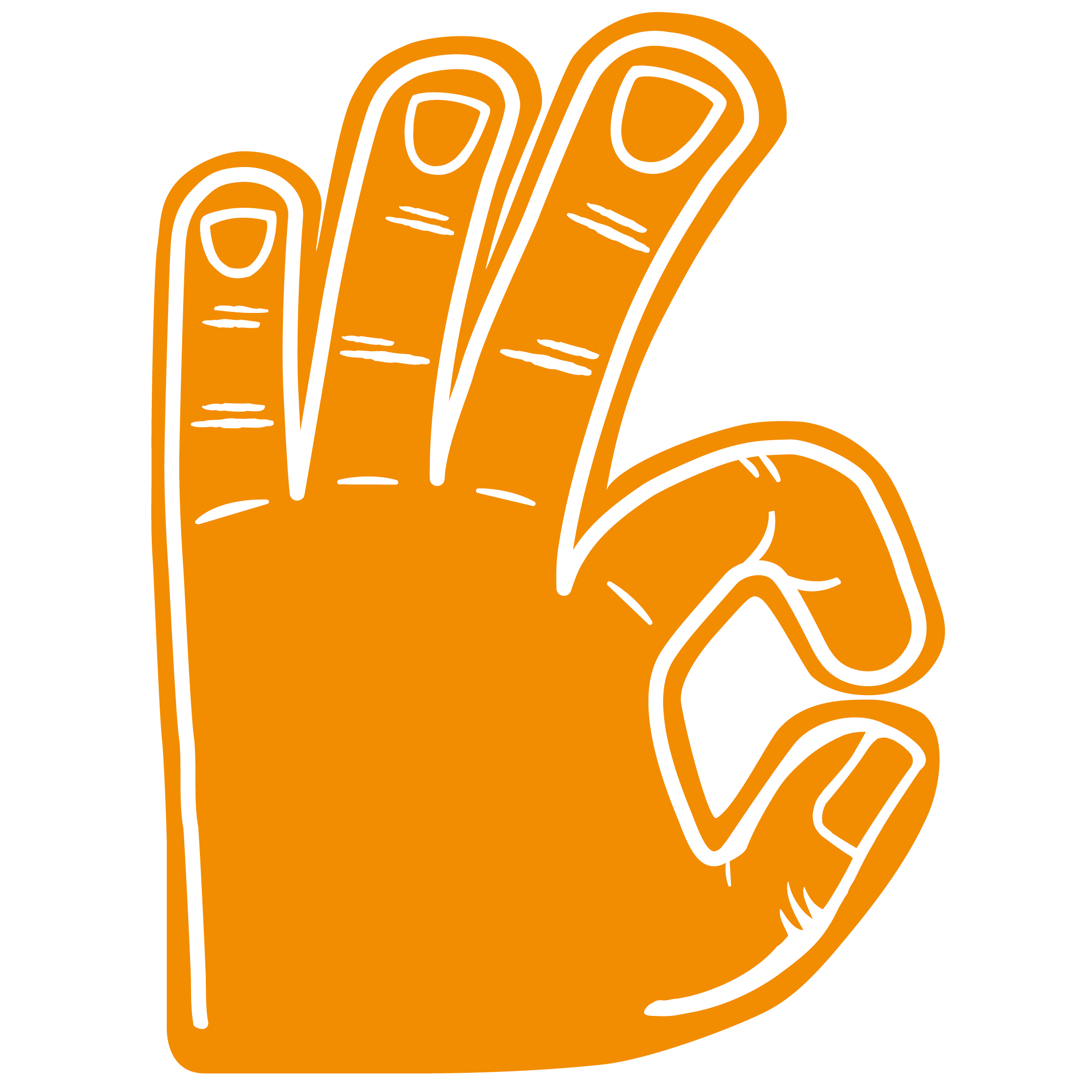 Basketball 3 Point Hand 18