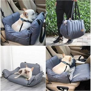 Polyester Portable Inflatable Seat Dog Car 2