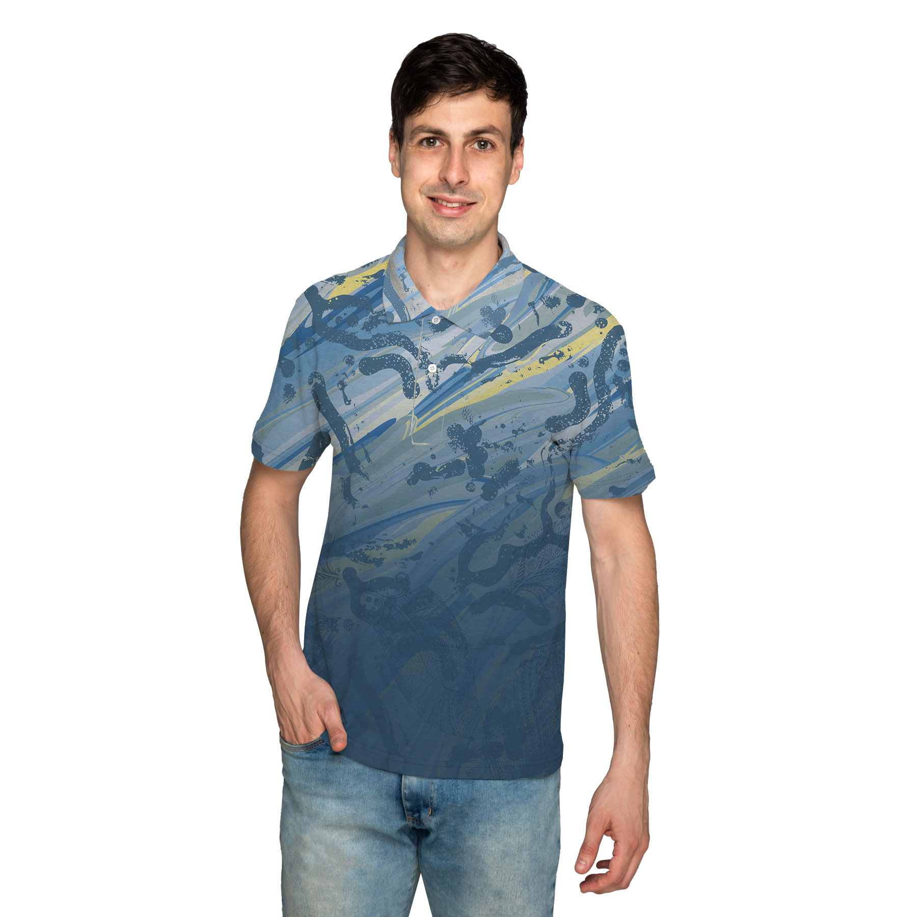 Custom Full Color Dye Sublimation Performance Polo Shirt 4