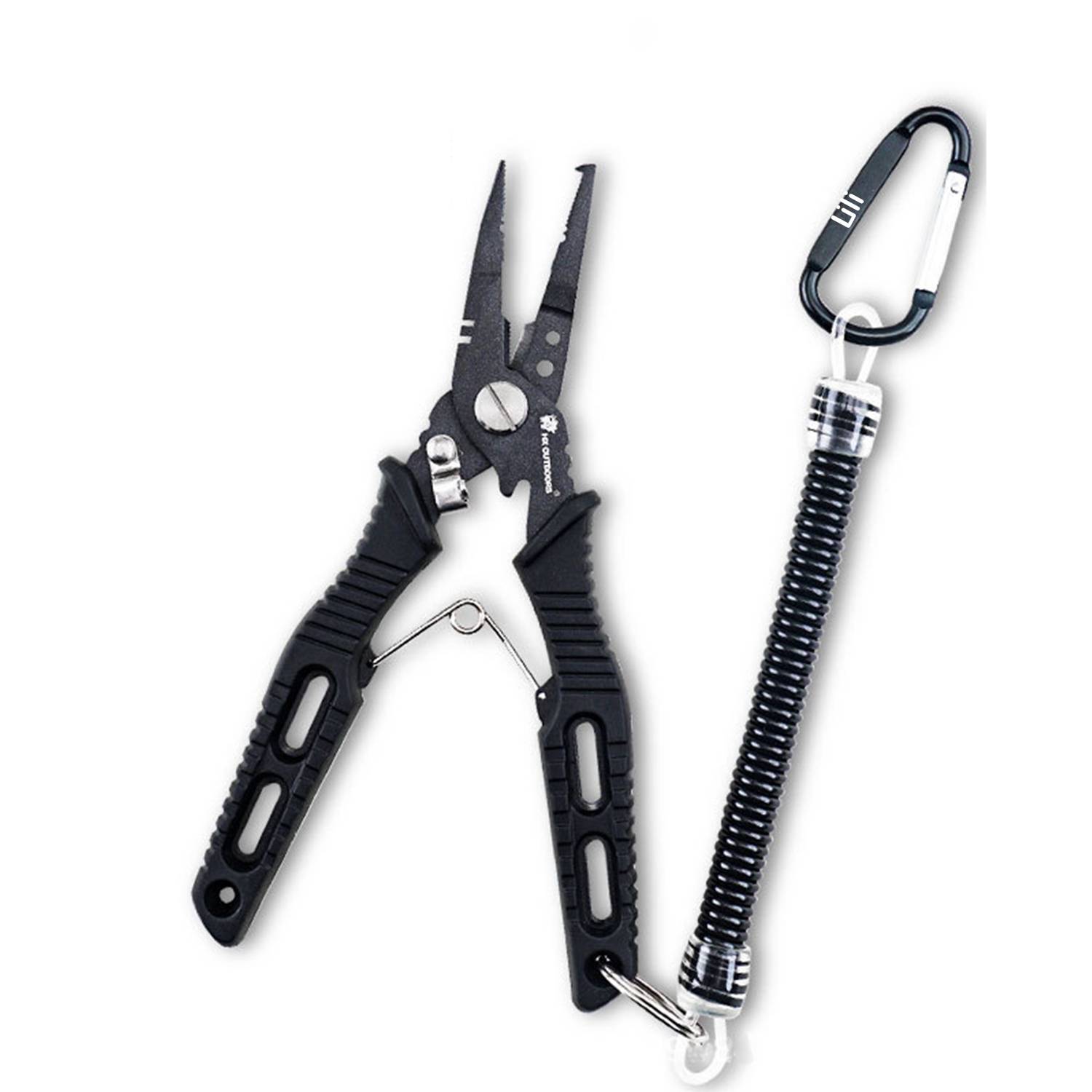 Stainless Steel Fishing Pliers Clamp SplitRing tackle tool