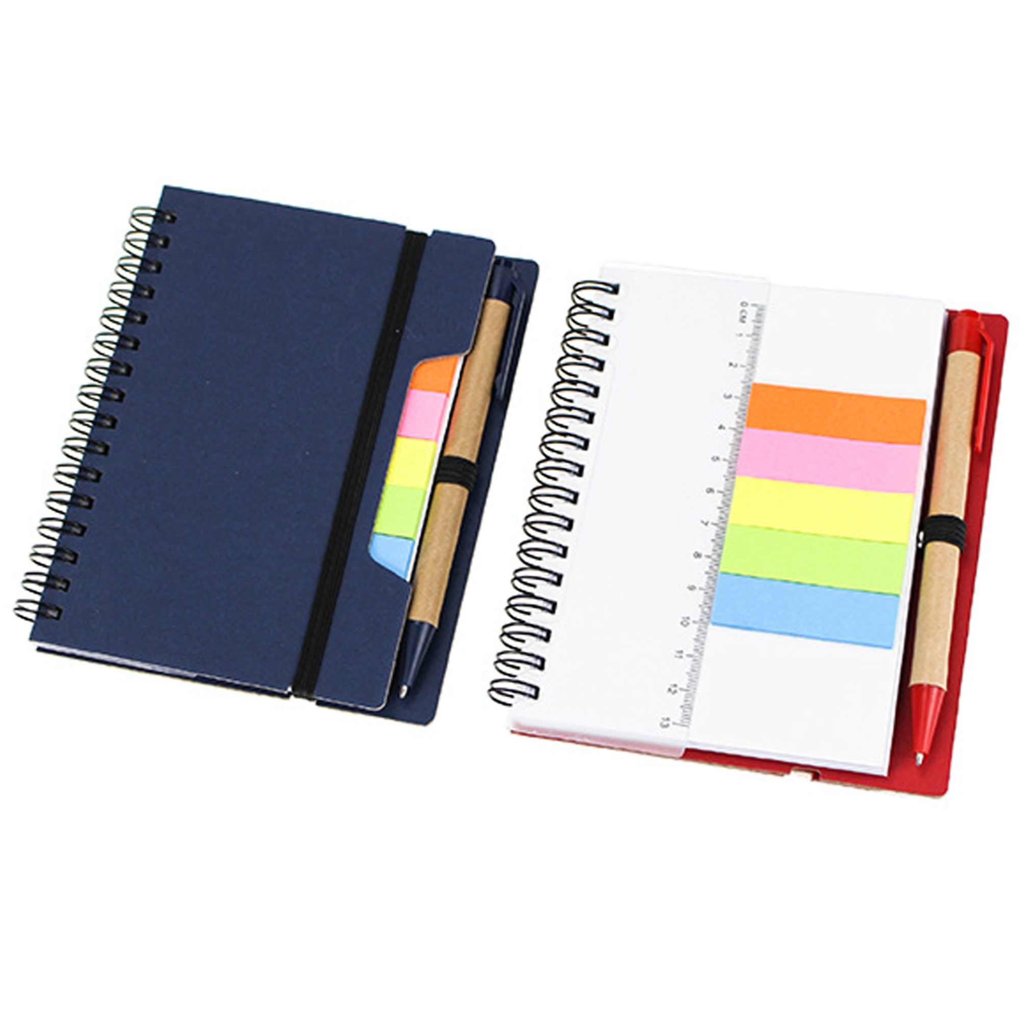 Kraft Notebook w/Sticky Flags And Pen 3