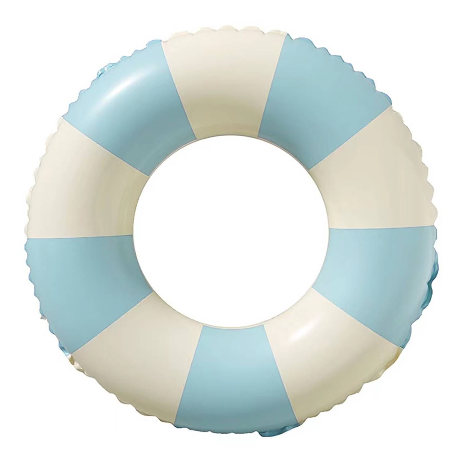 Summer Retro Striped Inflatable Swim Ring w/ Thickened PVC 3
