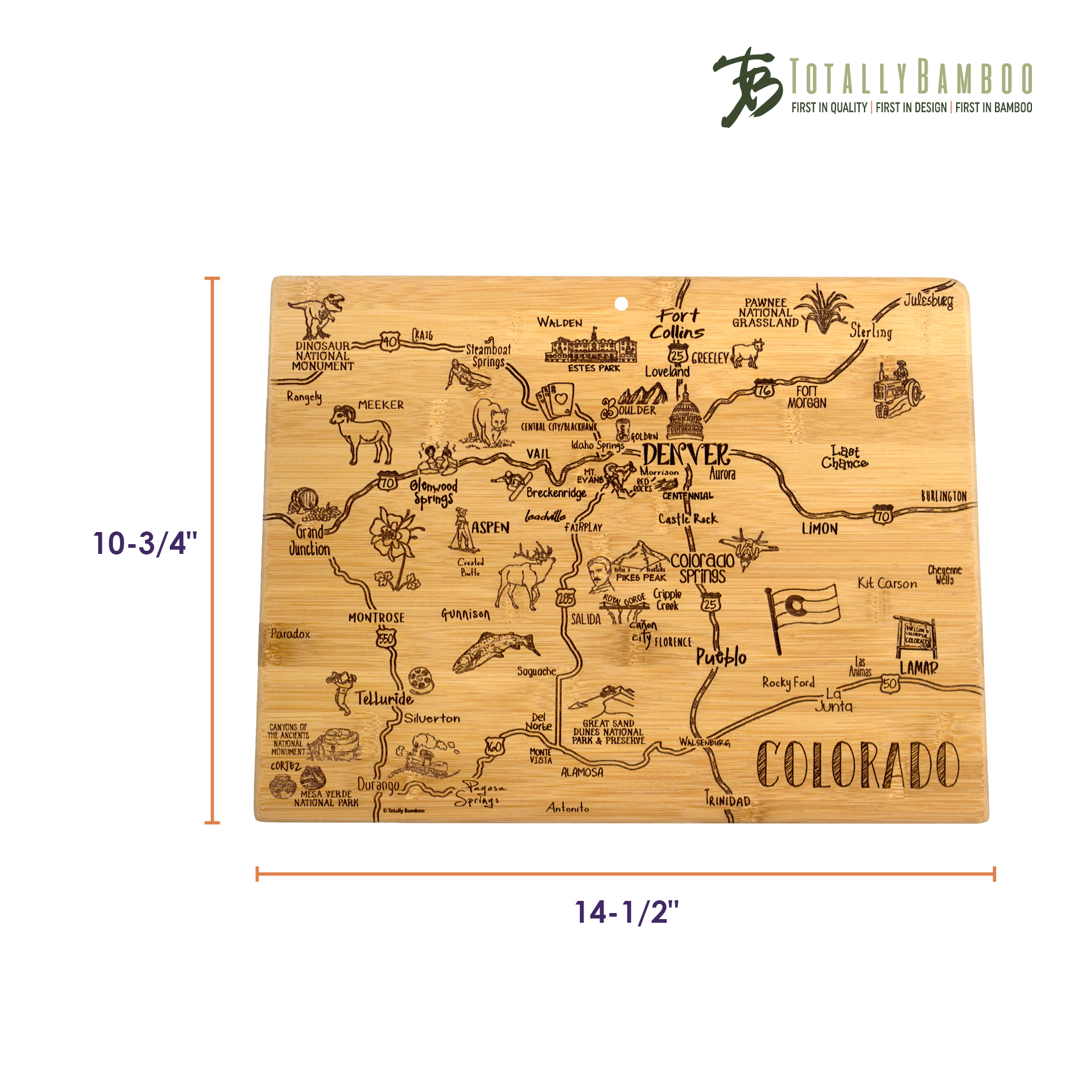 Destination Colorado Cutting & Serving Board 5