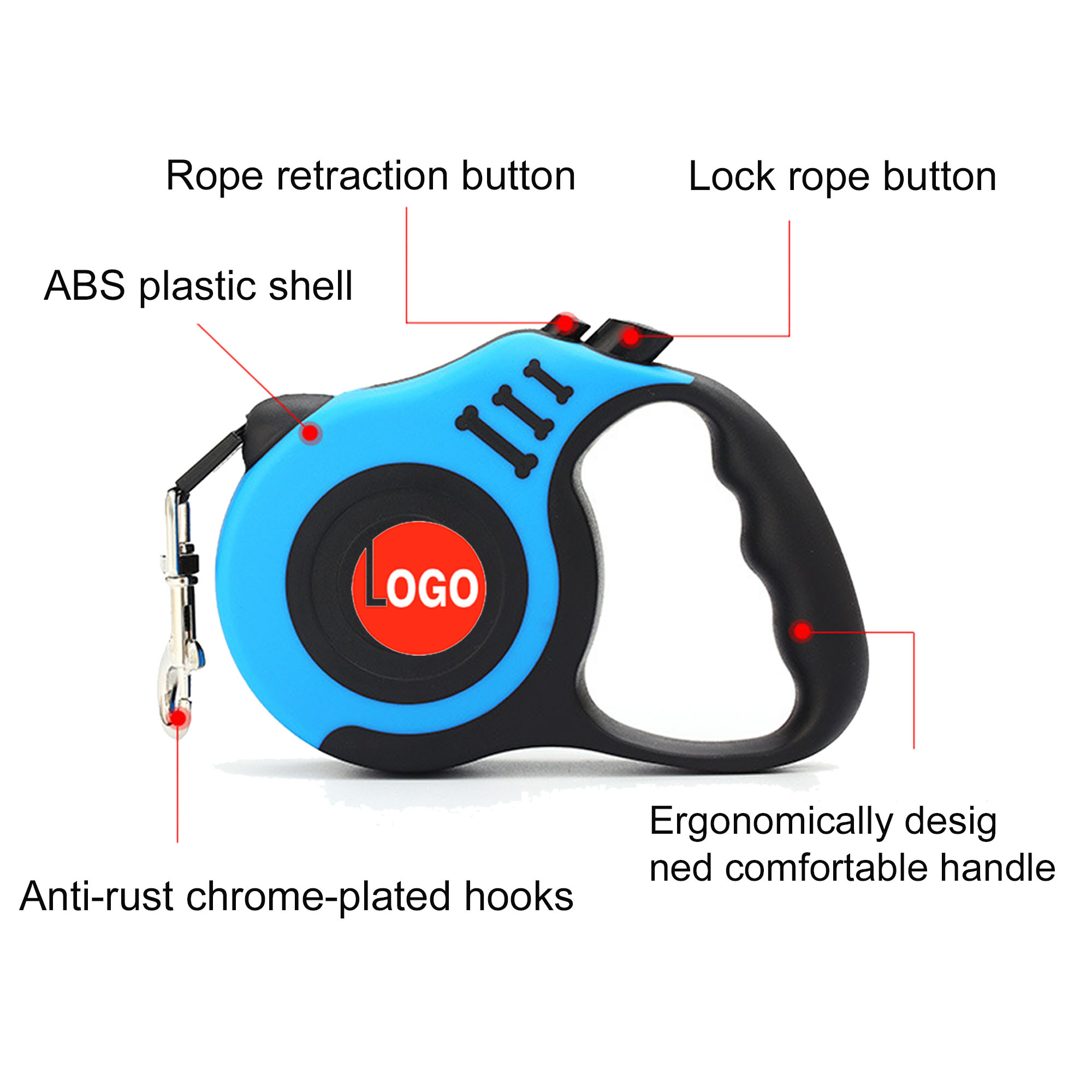10FT Retractable Dog Leash 1