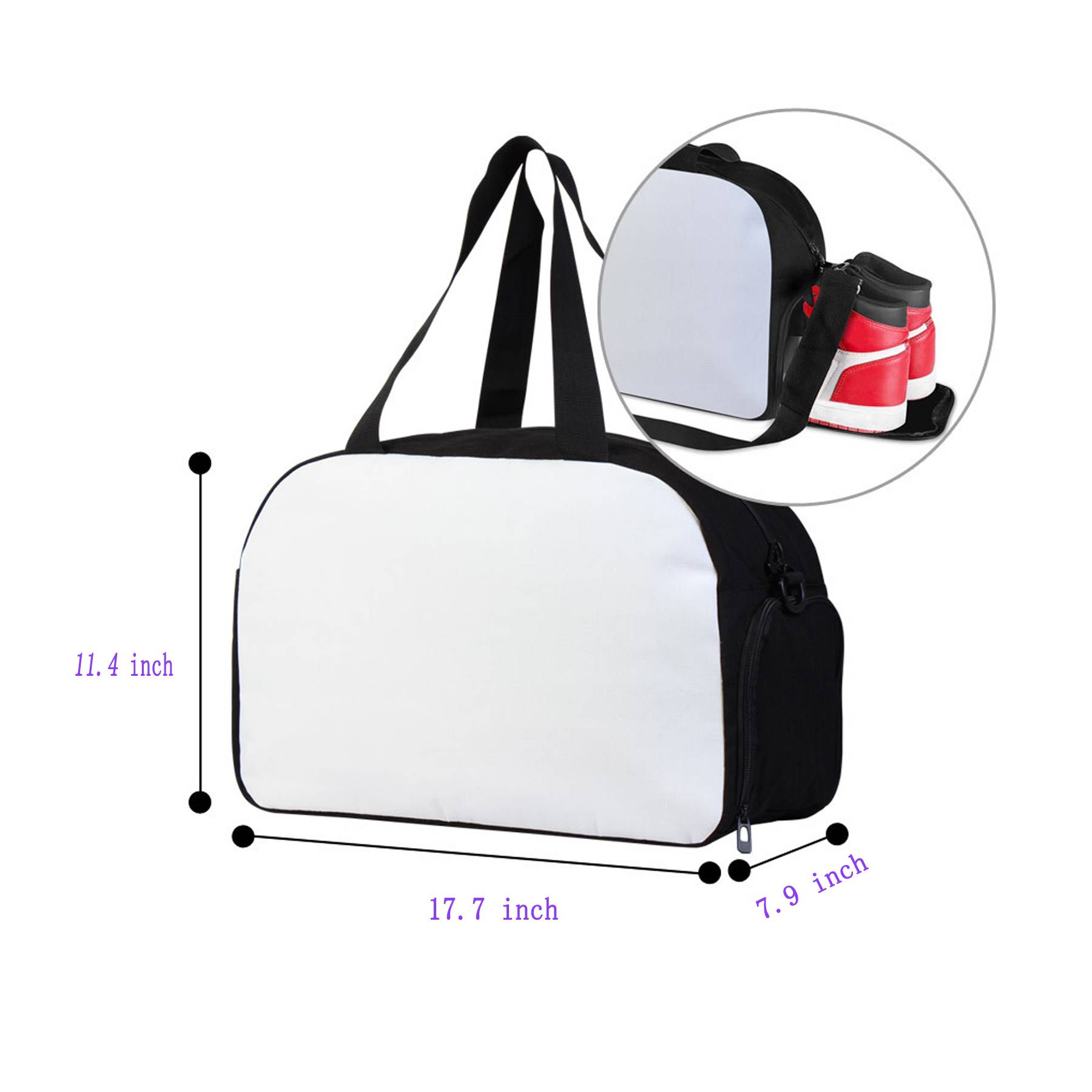 Blank Custom Patterned Outdoor Sports Duffel Bag 2