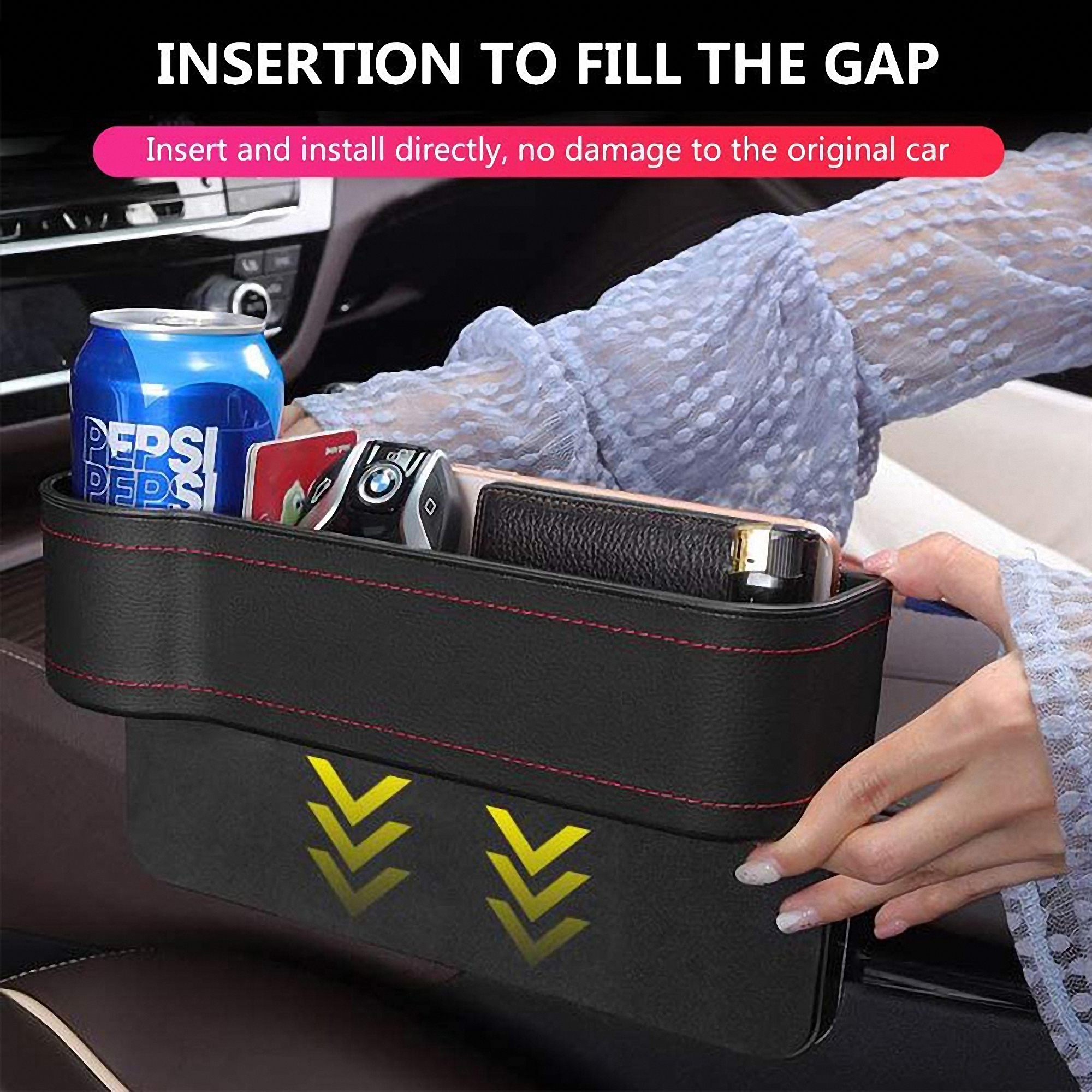 Front Seat Car Cup Holder Organizer 4