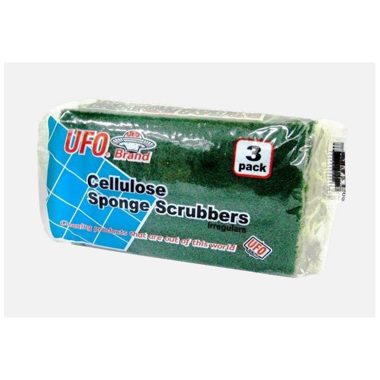 Cellulose Sponge Scrubbers 3 Pack