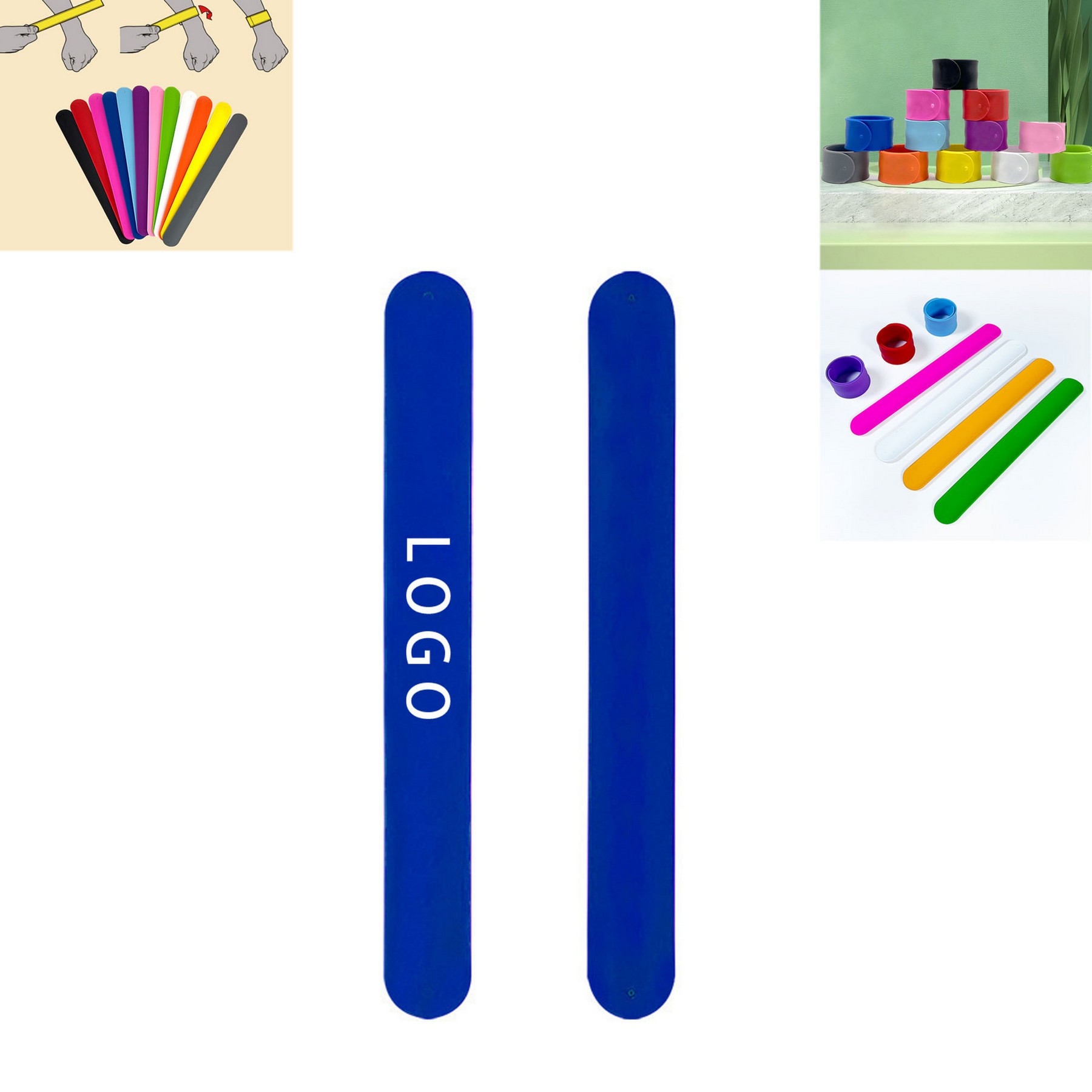 Silicone Slap Bracelet Wristband