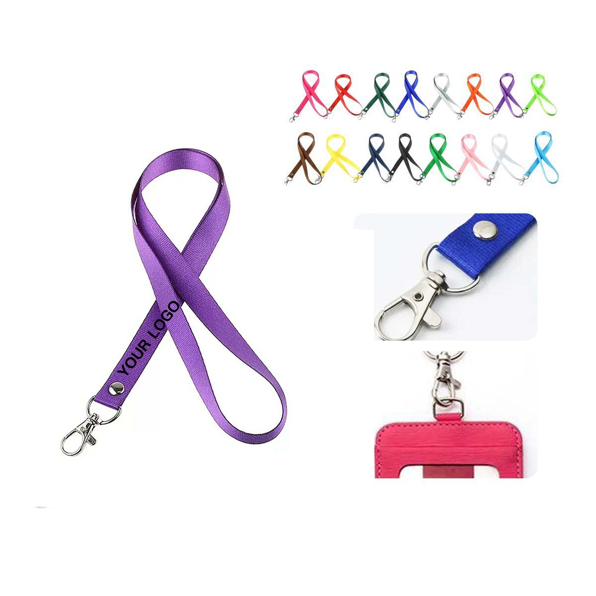 Phone and Badge Lanyard with Comfortable Strap 1