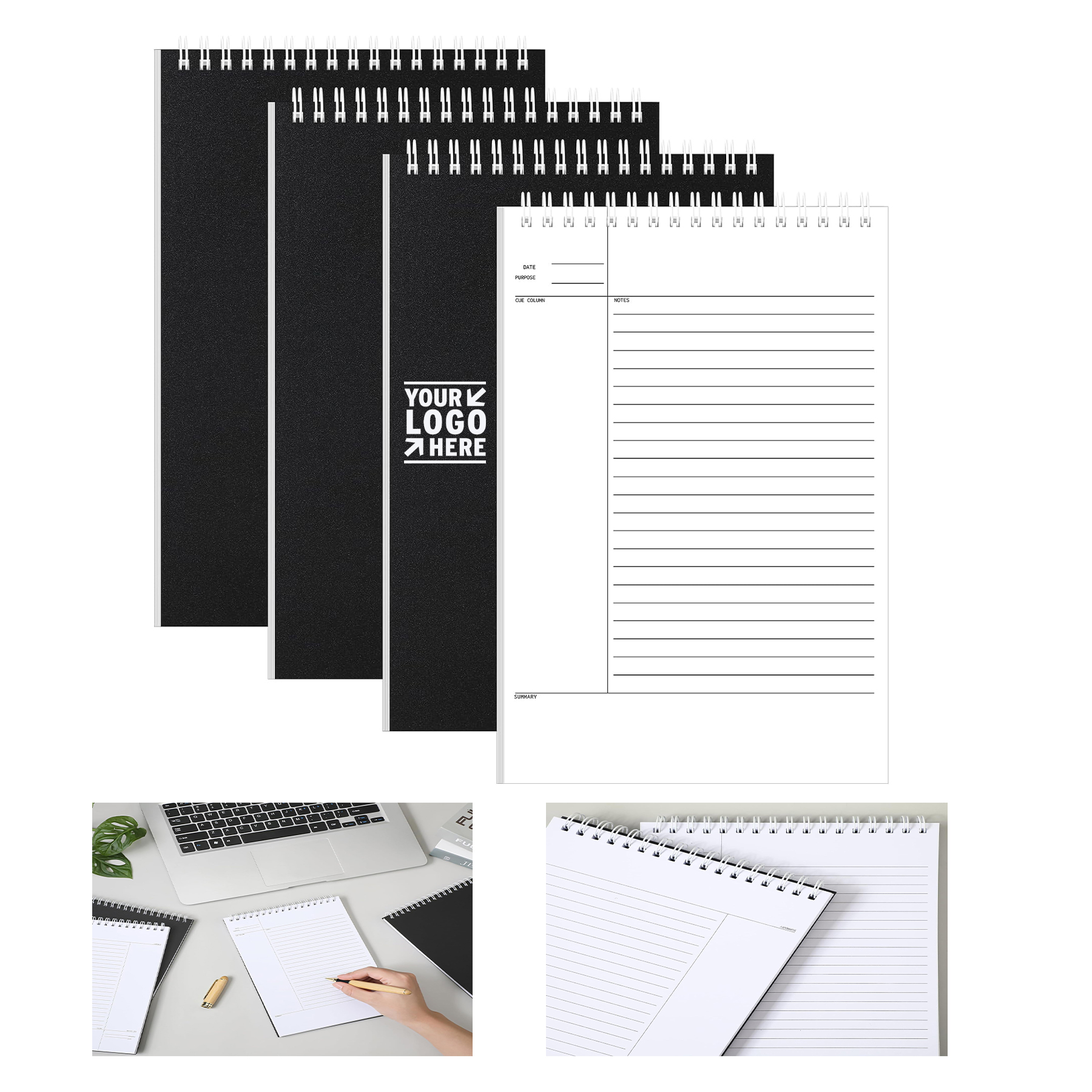 6" x 9" 80 Sheets Top Spiral Steno Pad 2