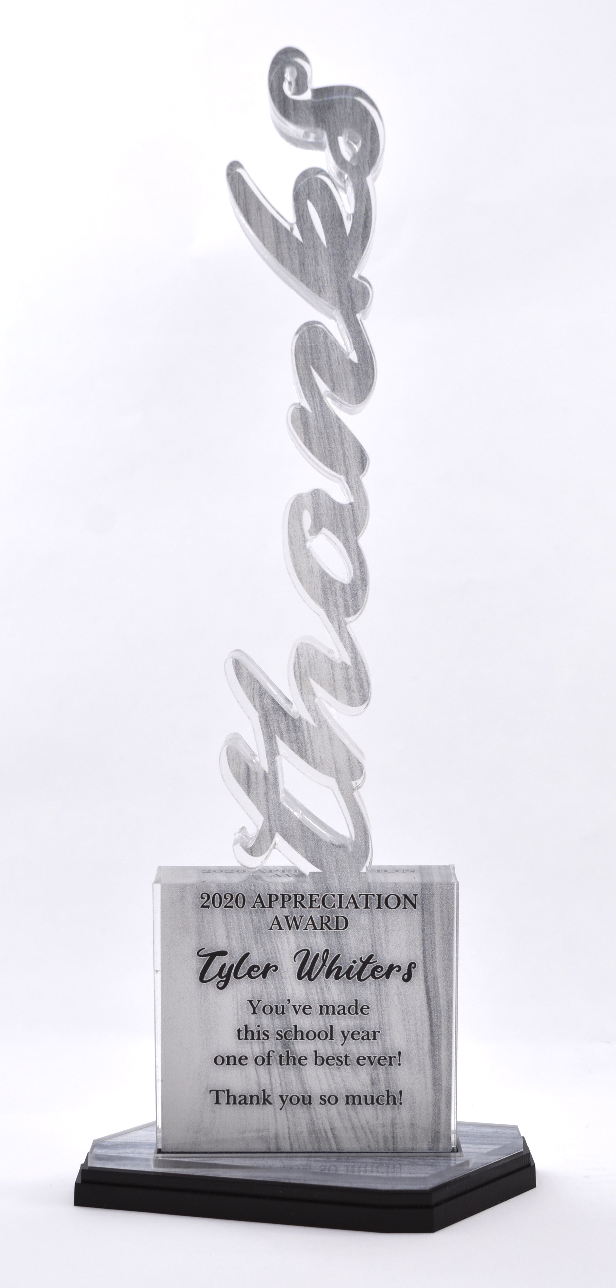 12" Vertical Word Full Uv Print 5