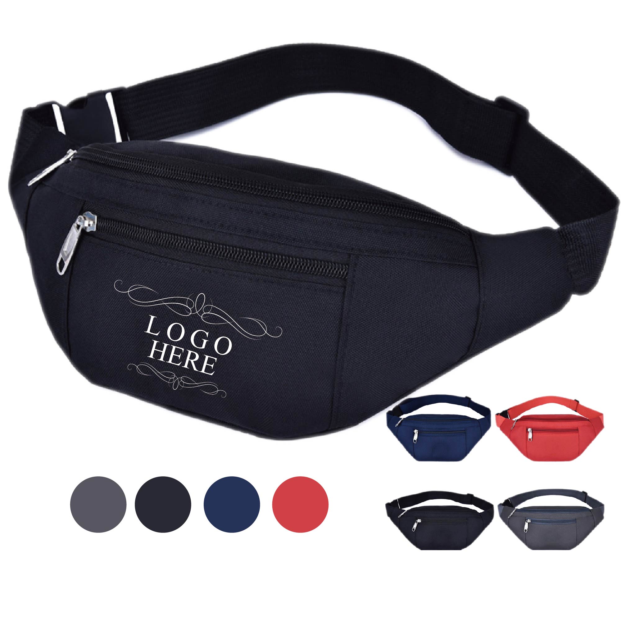 Personalized Fanny Pack with Dual Zippers 2