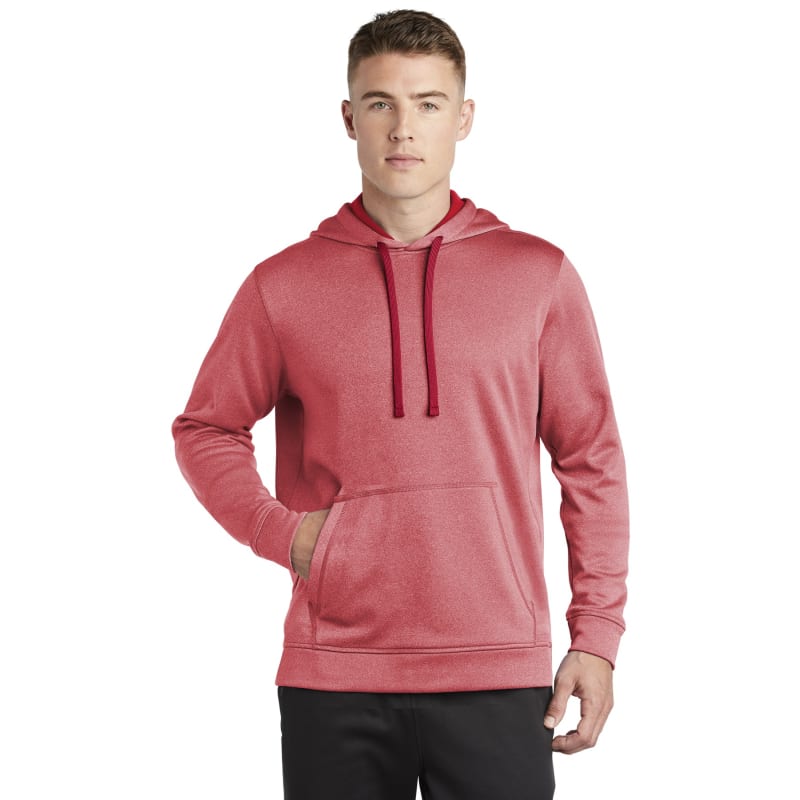 Sport-Tek PosiCharge Sport-Wick Heather Fleece Hooded Pullover. 31