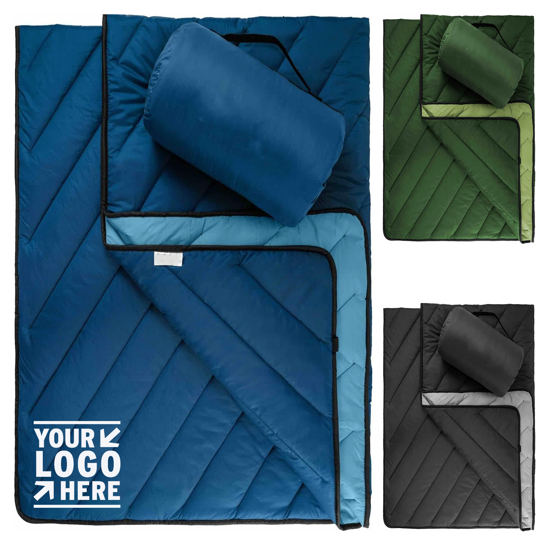Perfect For Camping Backpacking Extra Warm Fluffy Quilt Cold Weather Puffy Blanket 2