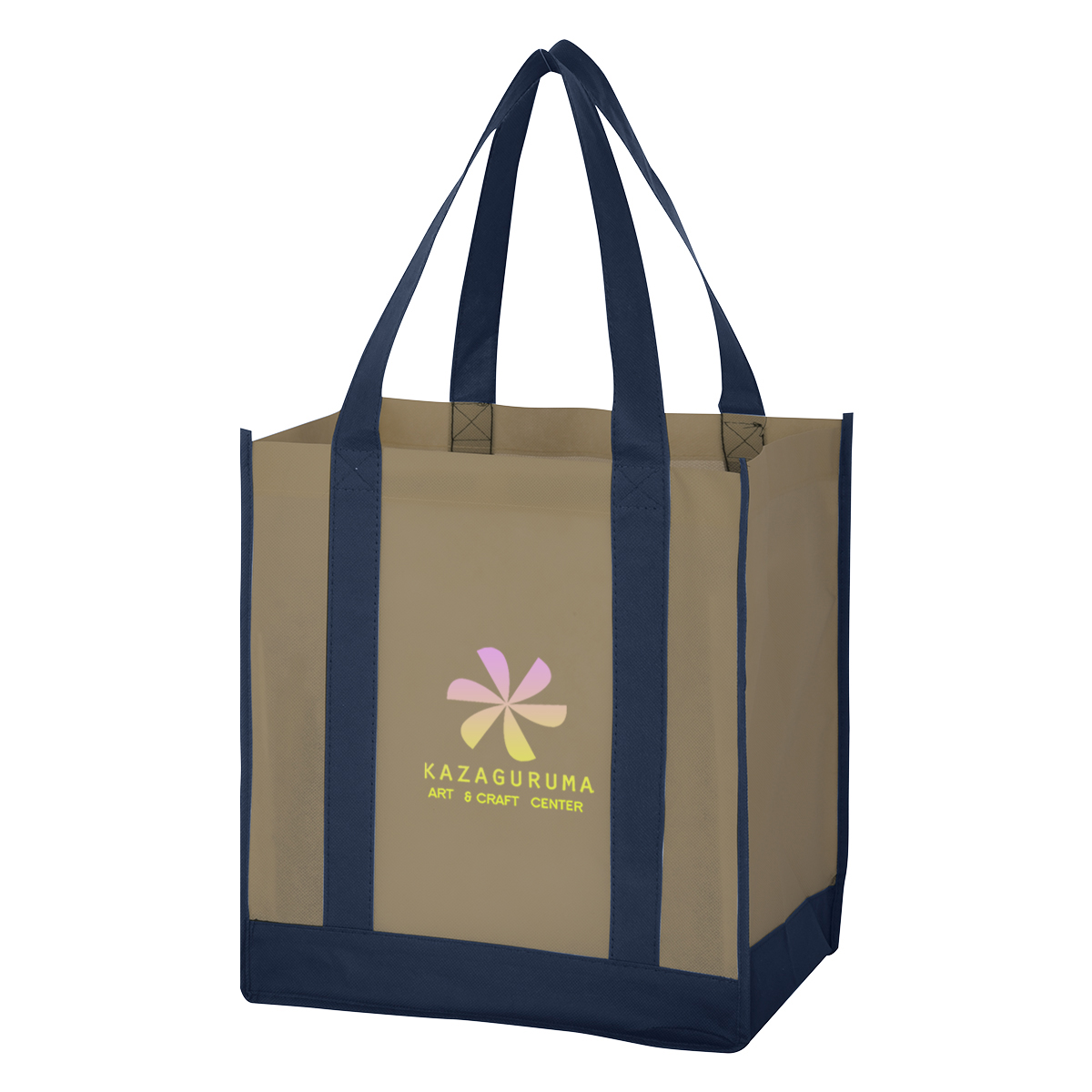 Non-Woven Two-Tone Shopper Tote Bag 20
