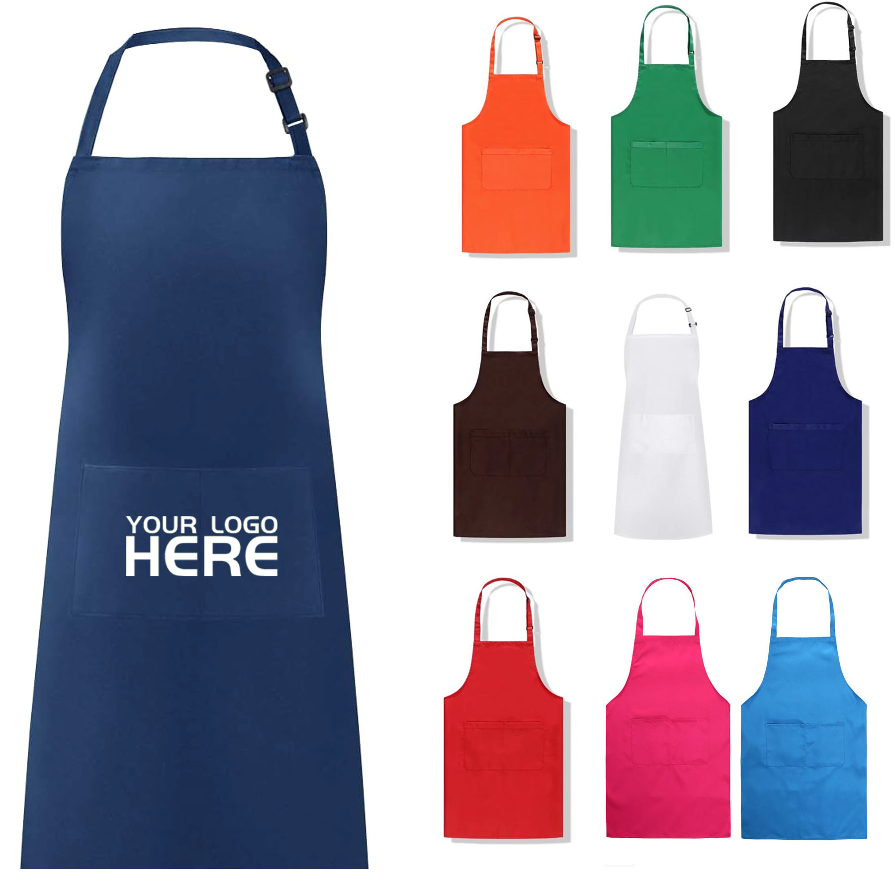 Waterdrop Resistant Apron With 2 Pocket 2