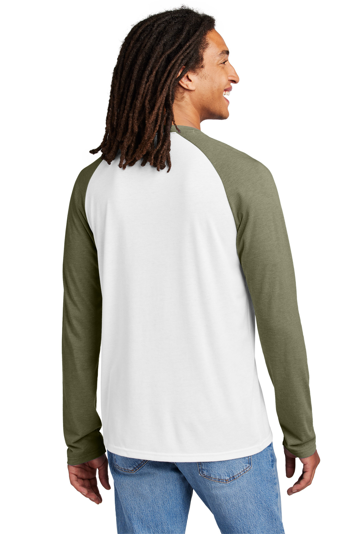 Allmade Unisex Tri-Blend Long Sleeve Colorblock Raglan AL6009 15