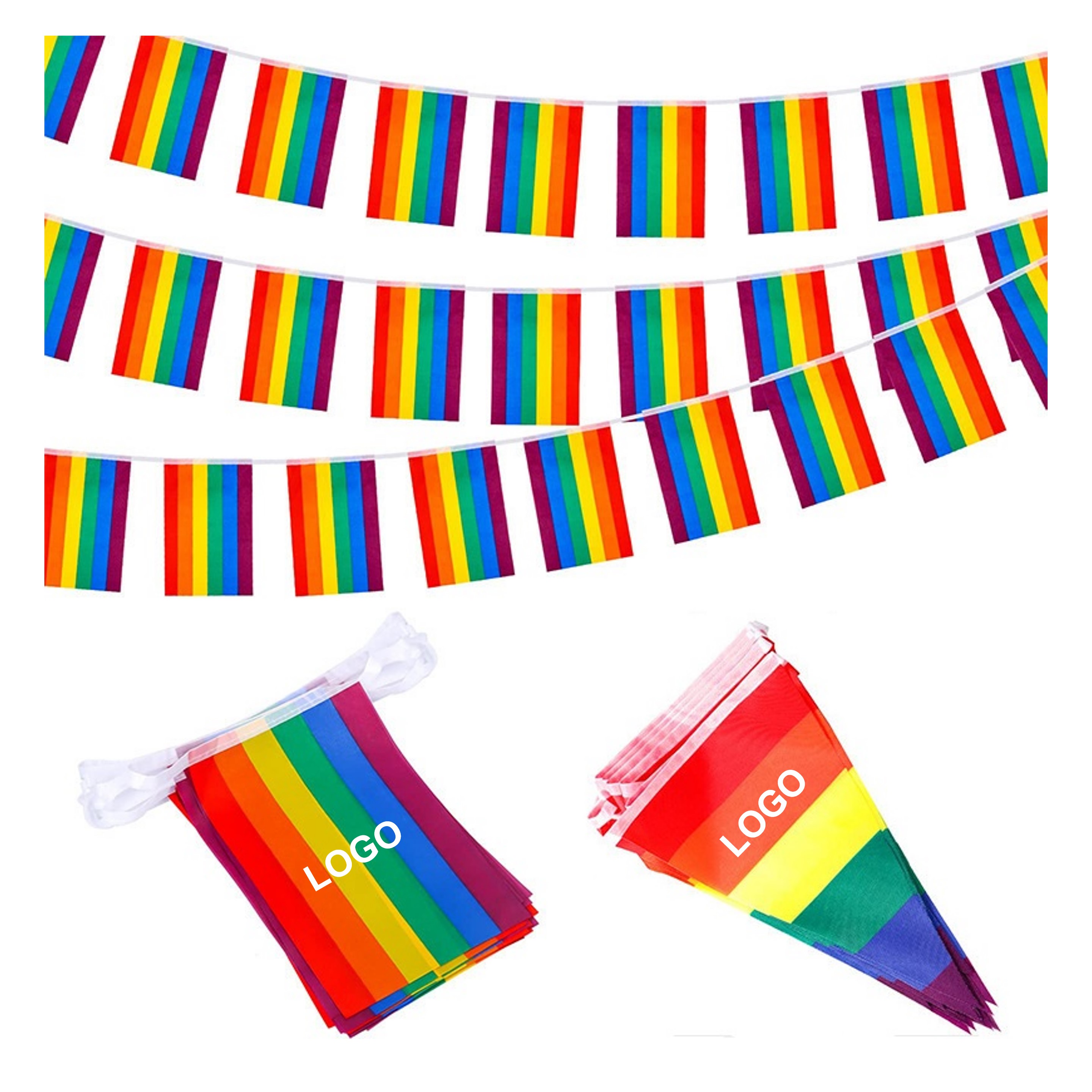 Rainbow String Flag (direct import) 2