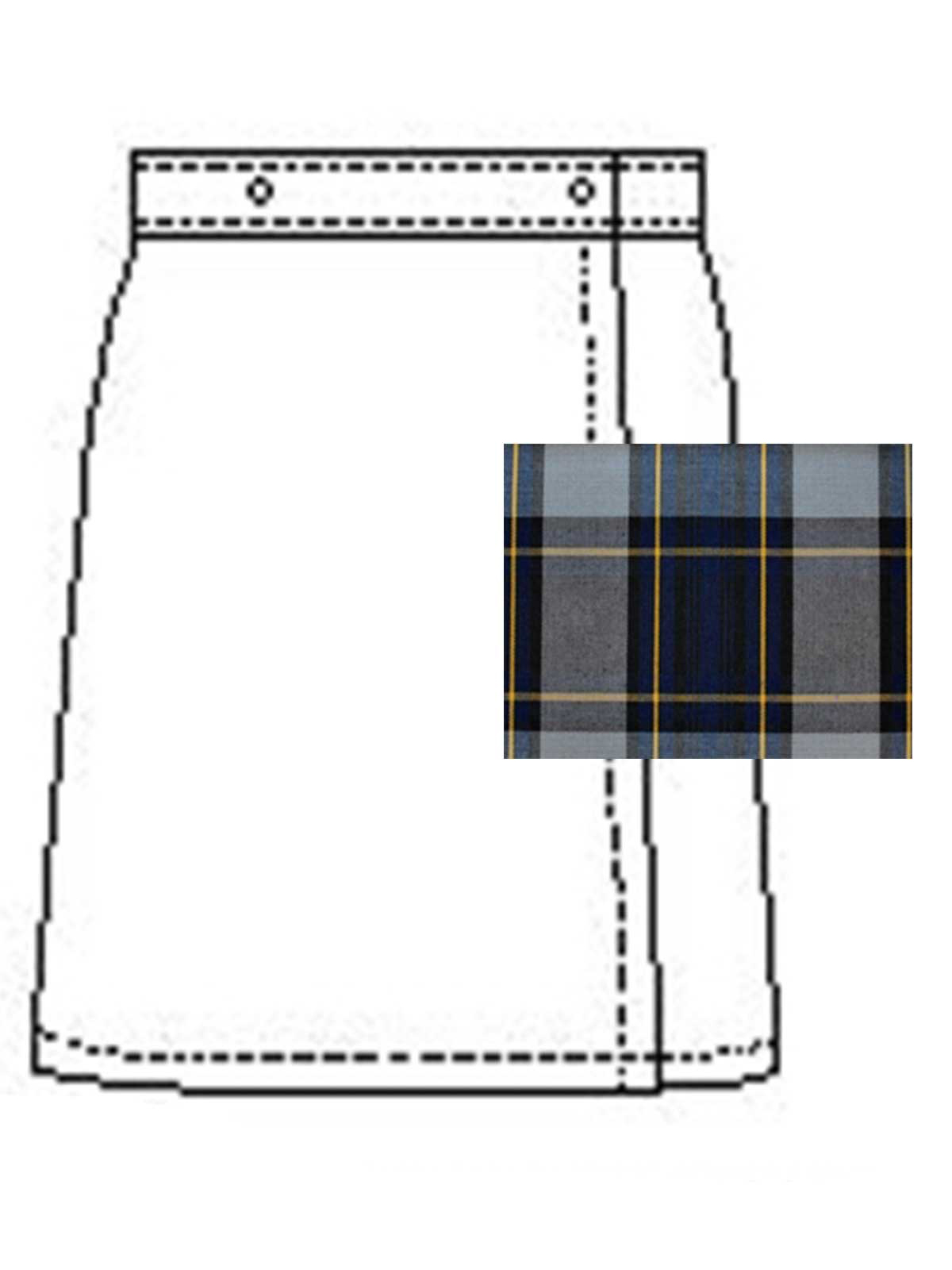 A+ Uniforms - Girls' Blend Plaid Skort 6