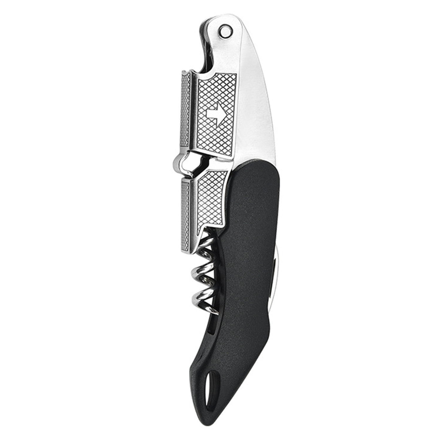 Compact Wine and Beer Opener with Serrated Knife 4