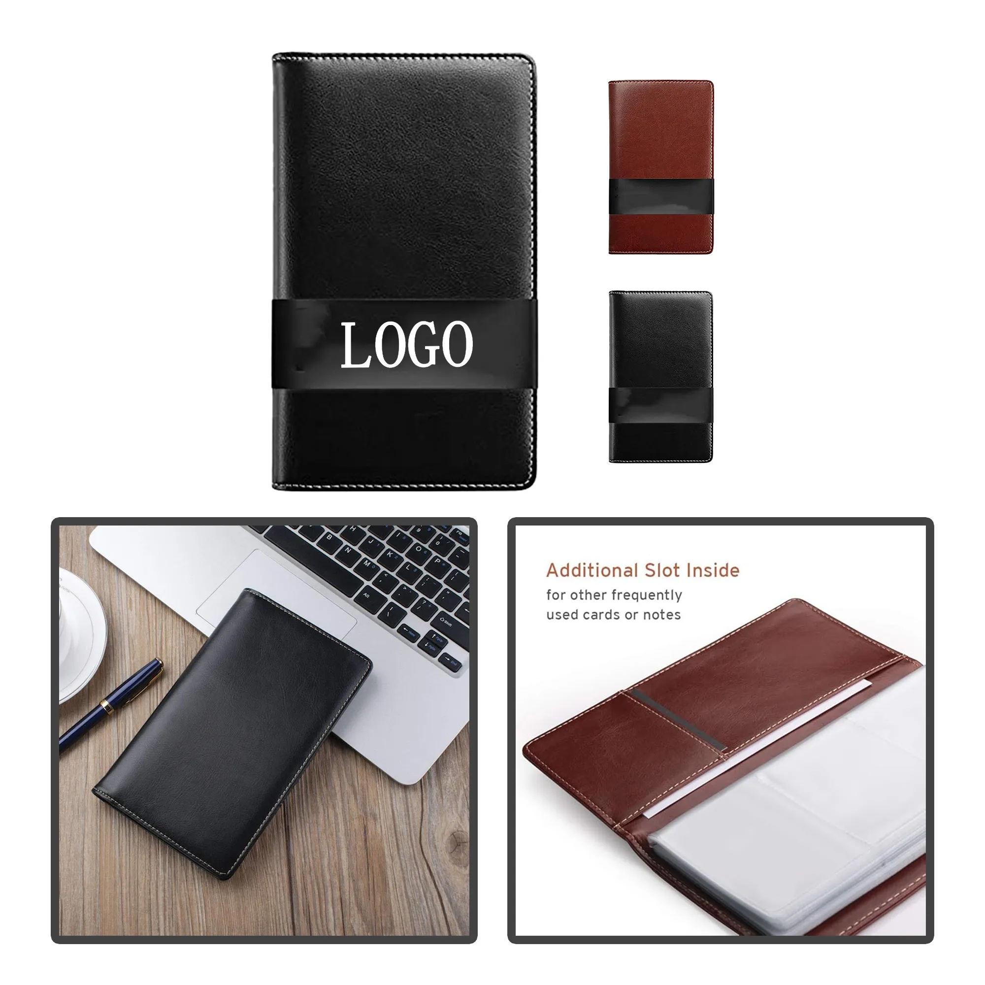 Premium PU Leather Business Card Collection Book 2