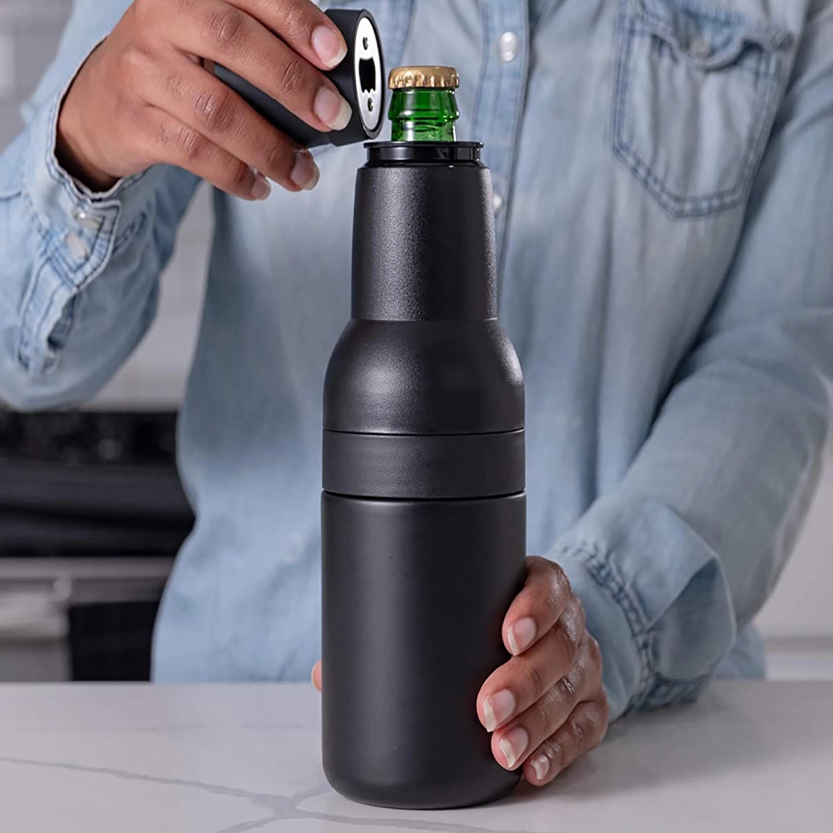 Vacuum Insulated Double Walled Stainless Steel Bottle Cooler 1