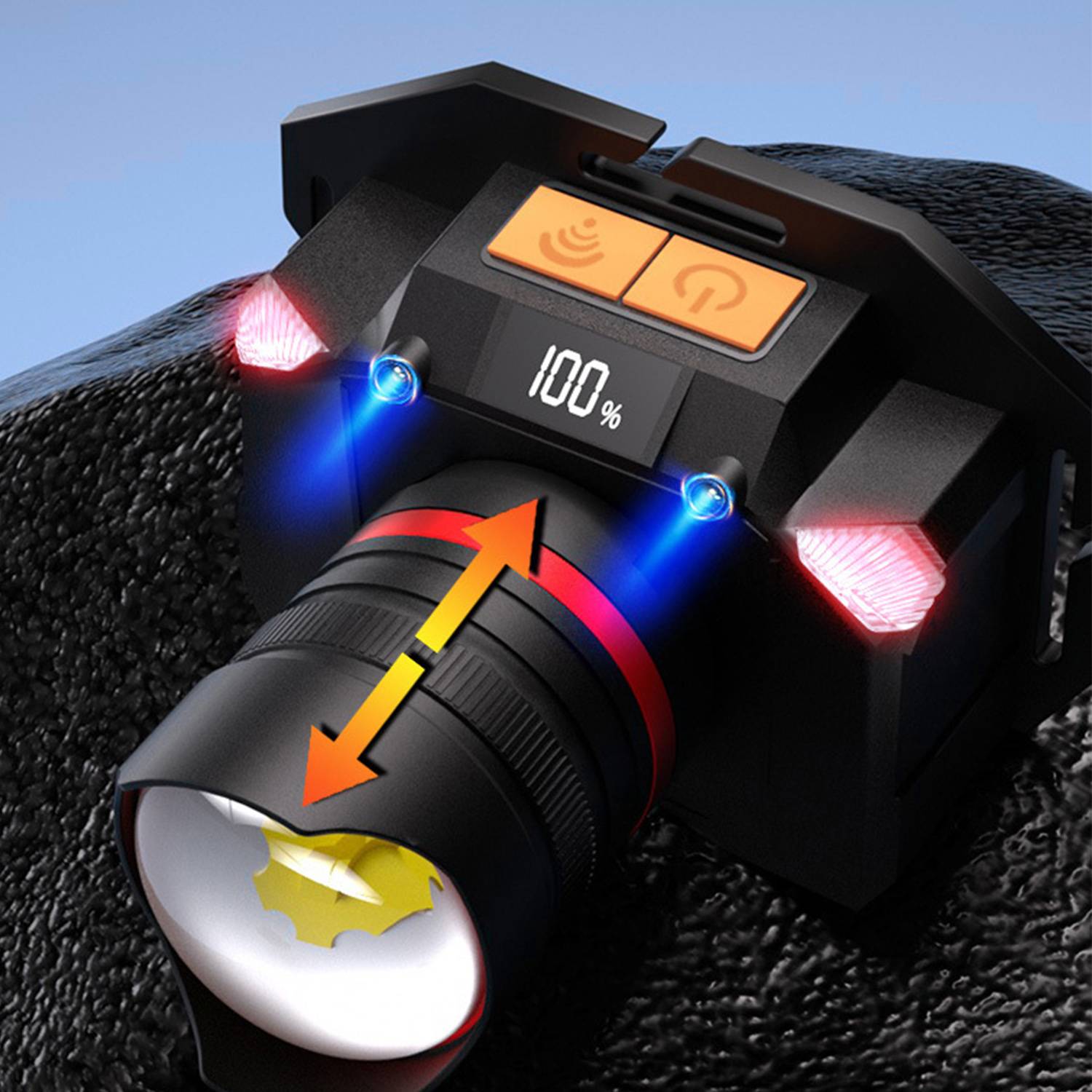 UltraBright LED Digital Display Headlamp 5