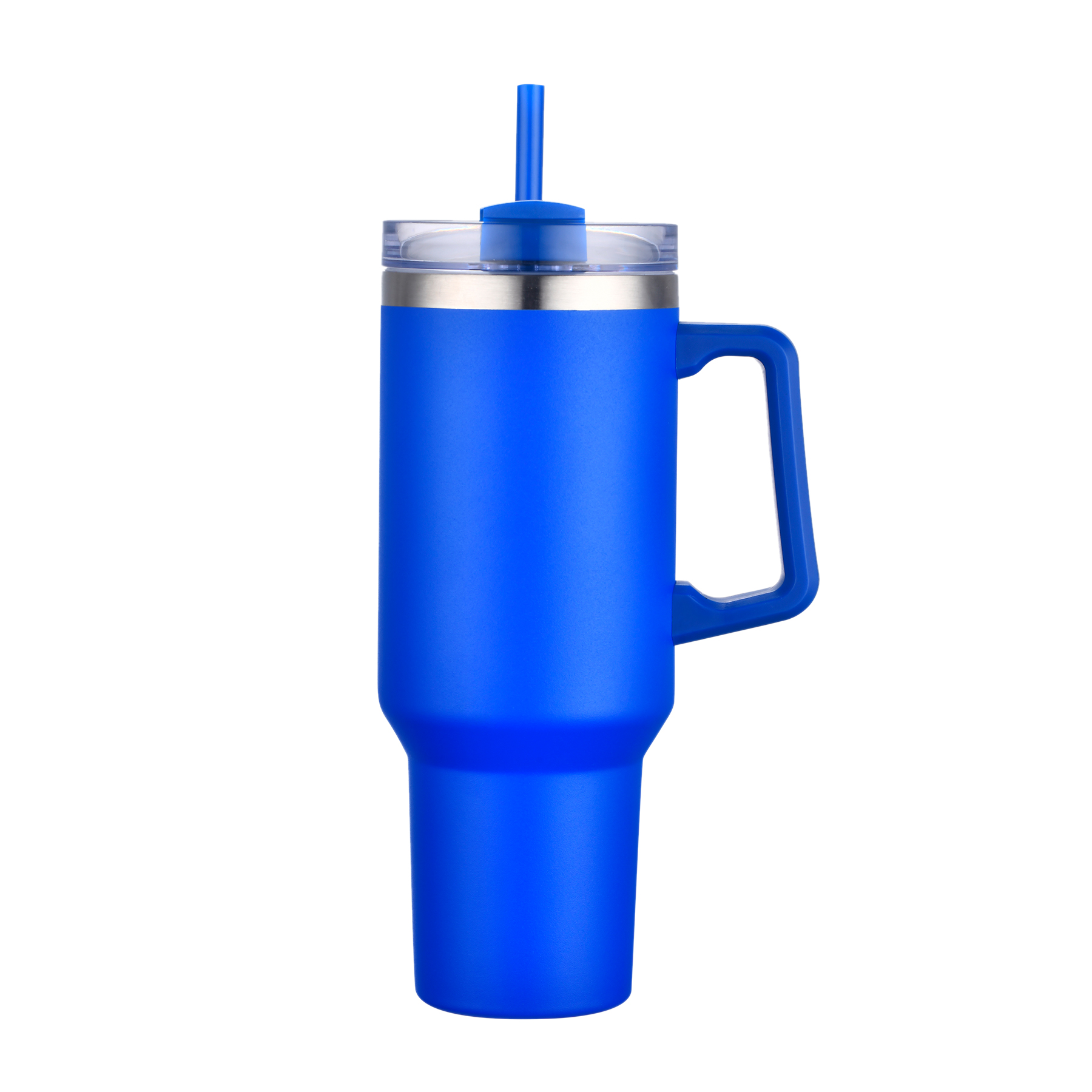 40 Oz. Boxed Two Tone Travel Handle Mug with Twist Closure Straw Lid 9