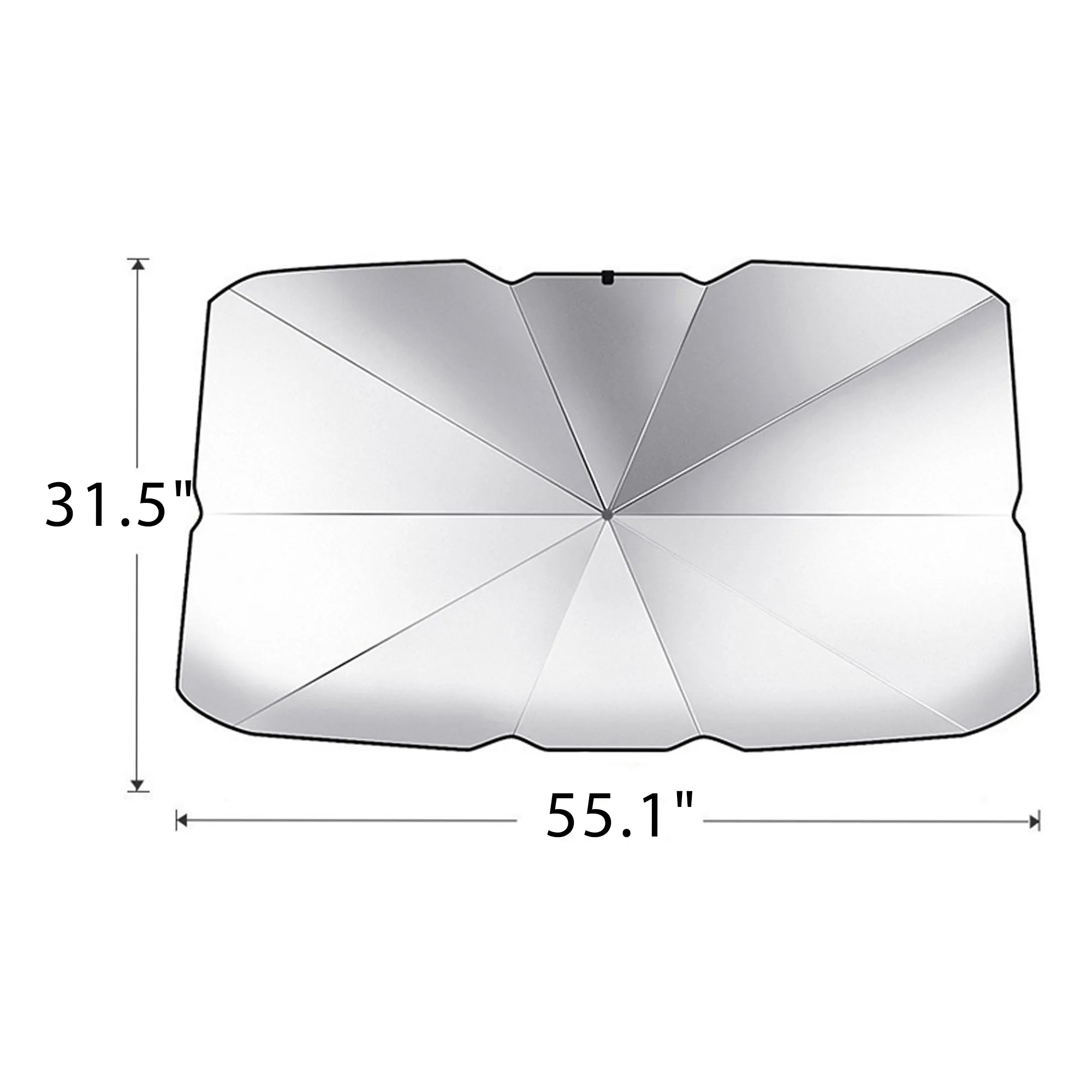 Telescopic Folding Car Sunshade Umbrella 2