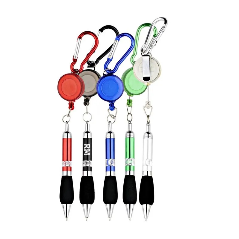 Portable Ballpoint Pen With Carabiner 3
