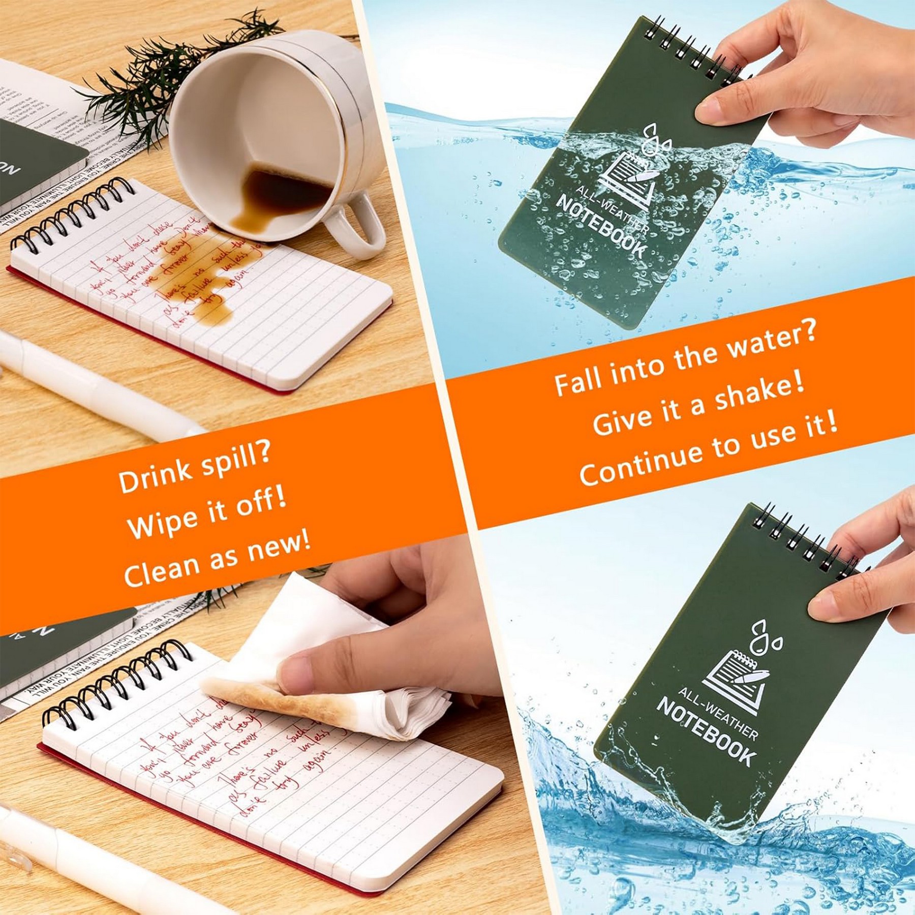 Mini Weatherproof Spiral Notebook & Notepad 5