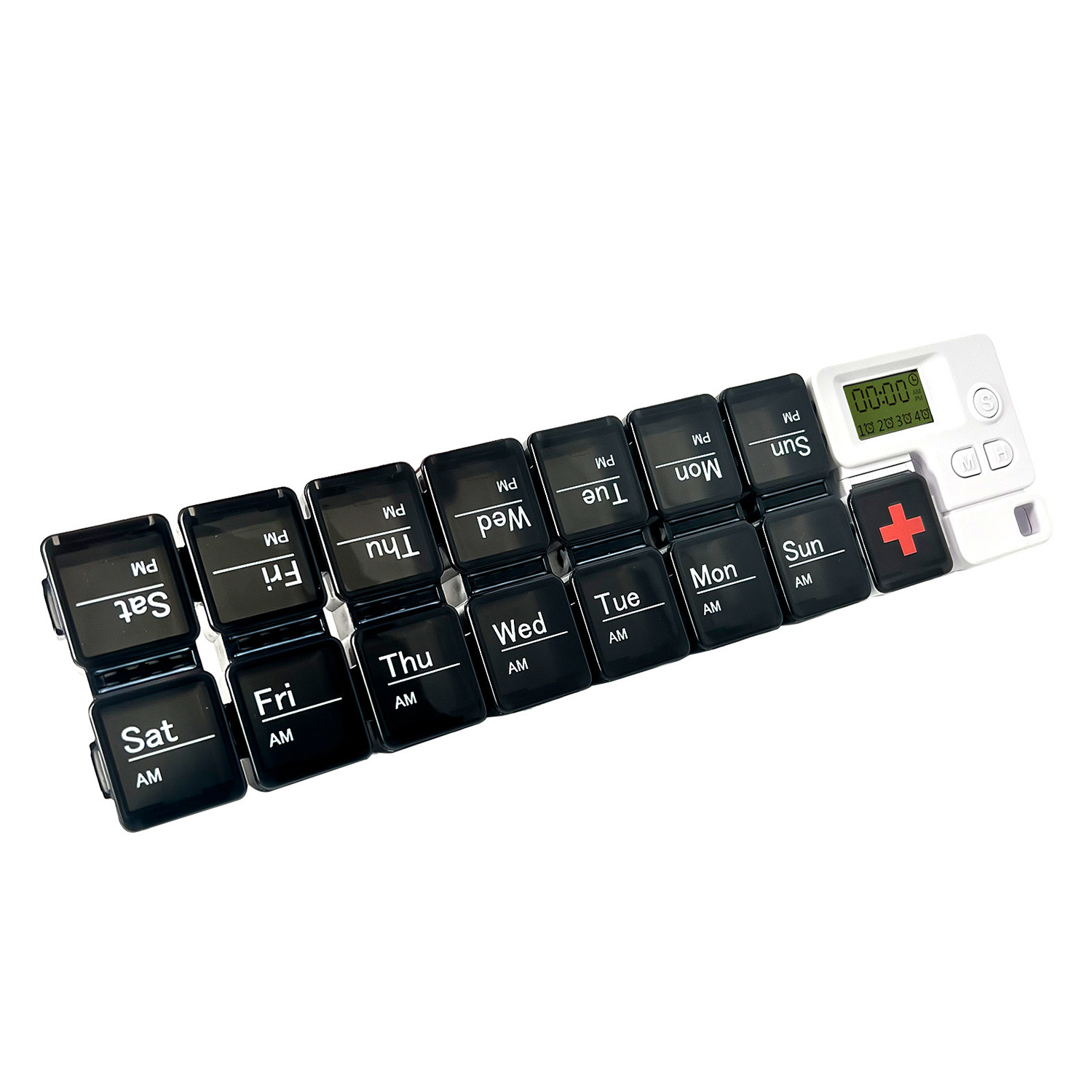 AM/PM Pill Box with Alarm 4