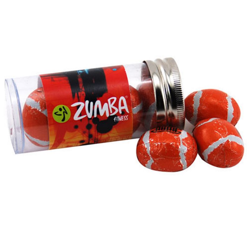 Tube with Chocolate Footballs 1