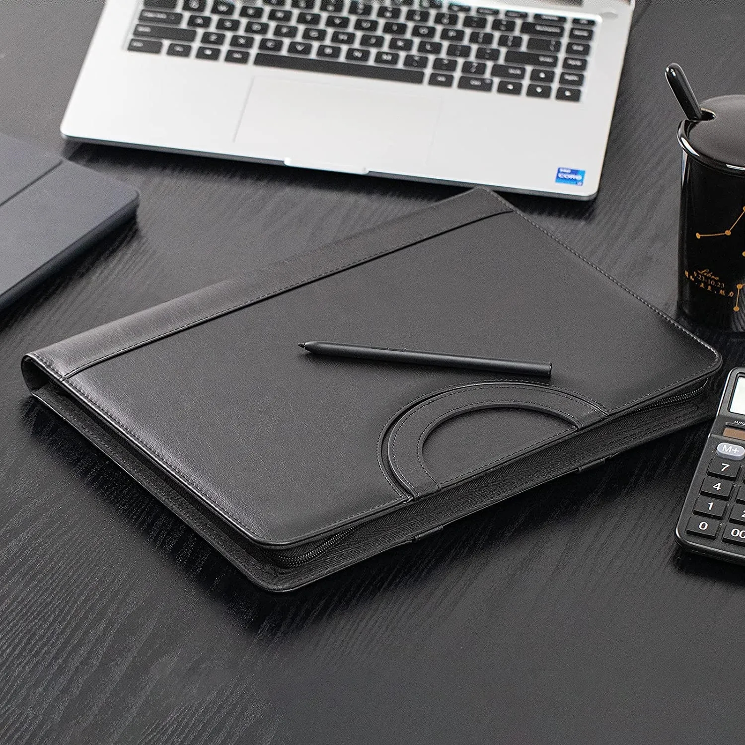 Zippered Portfolio Organizer with Calculator 1