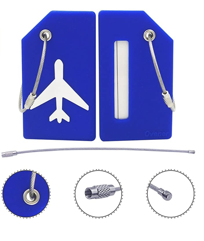 Silicone Luggage Tag With Name ID Card 1