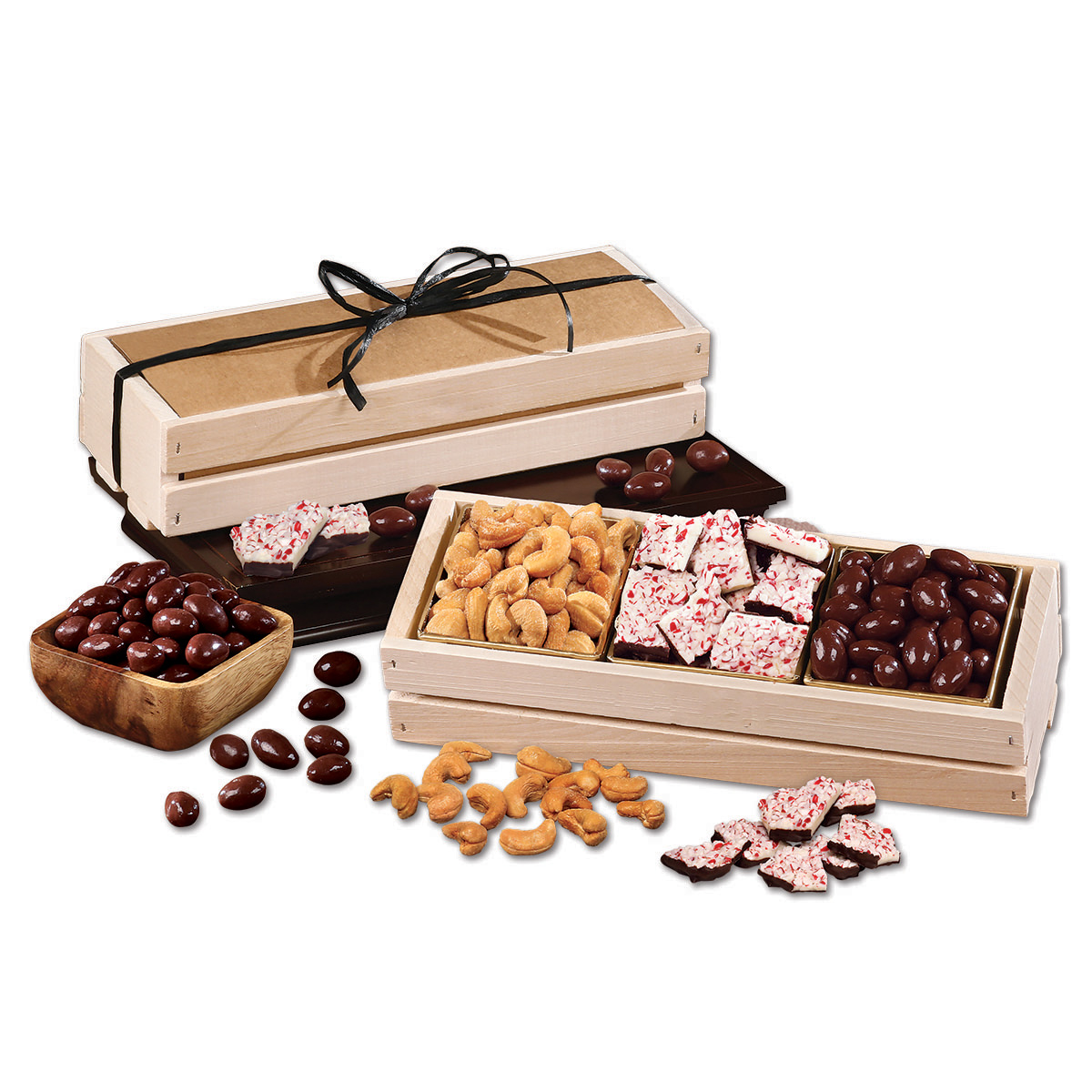 Sweet & Crunchy Assortment in Wooden Crate 3