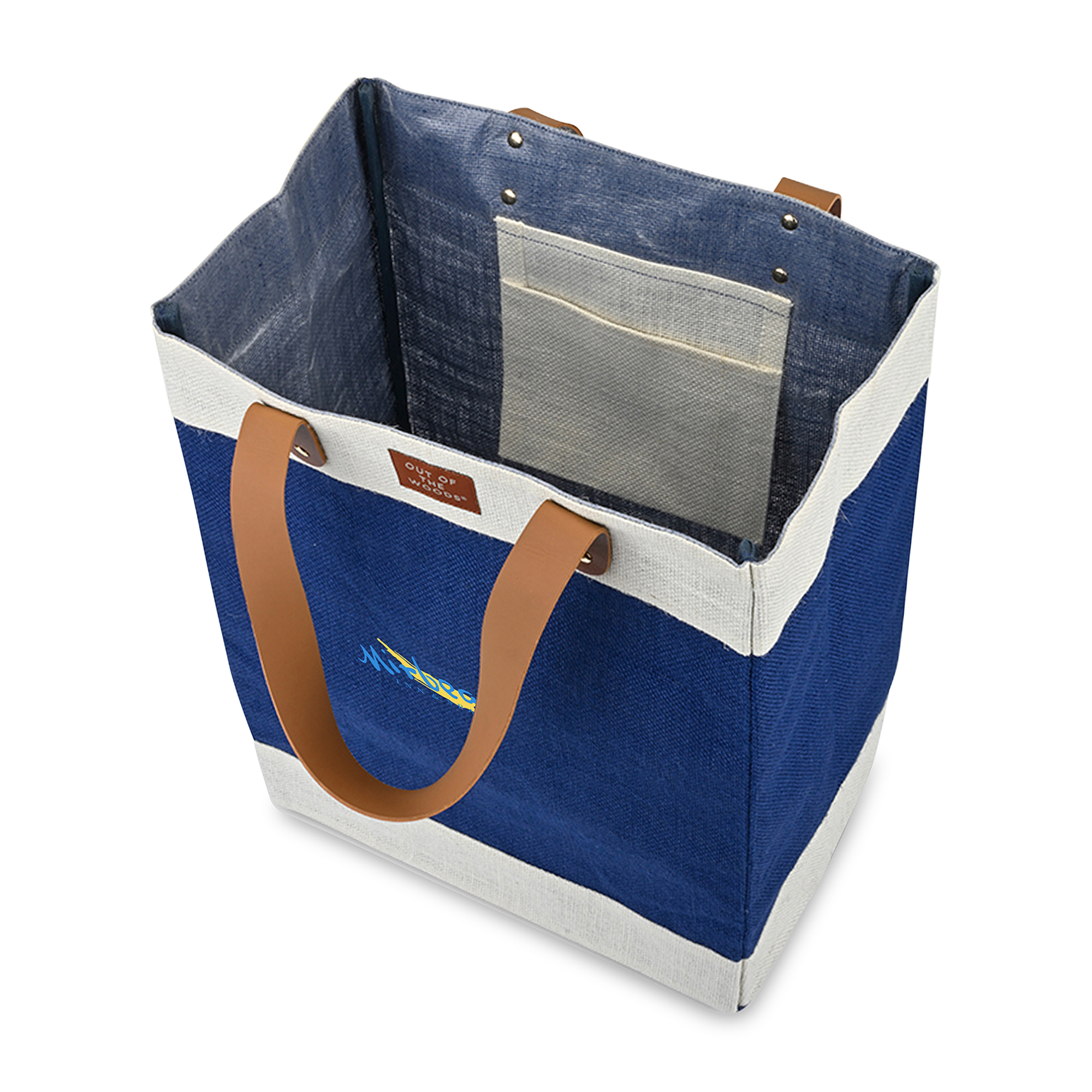Out of the Woods® Jute Tall Tote, custom tote bag with logo imprint 3