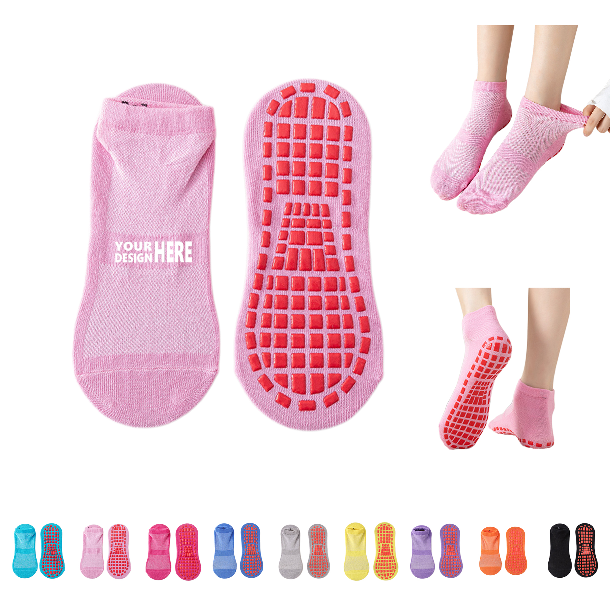 Fitness Non Slip Yoga Pilate Grip Socks 3