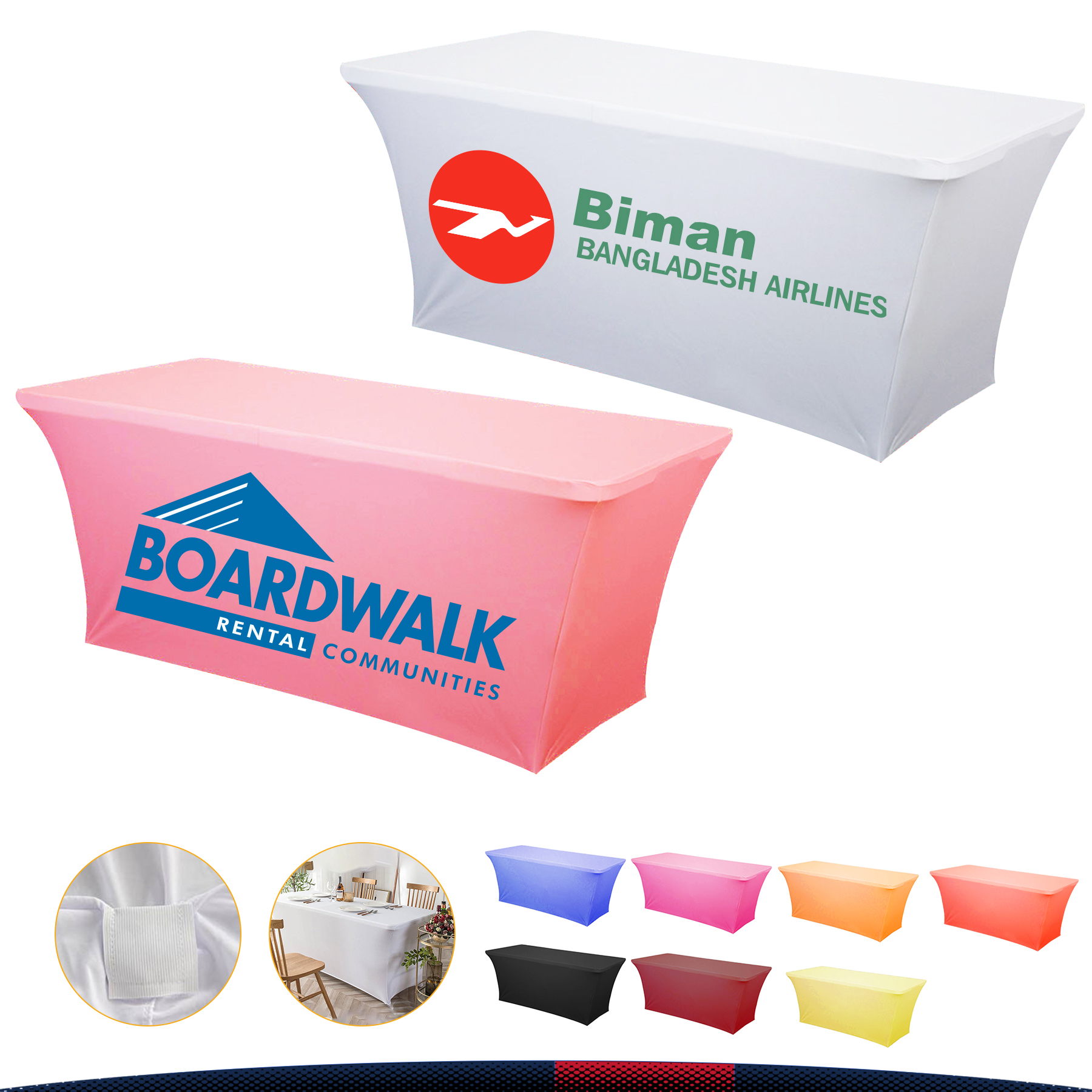 8FT Stretch-Fit Table Cover 10