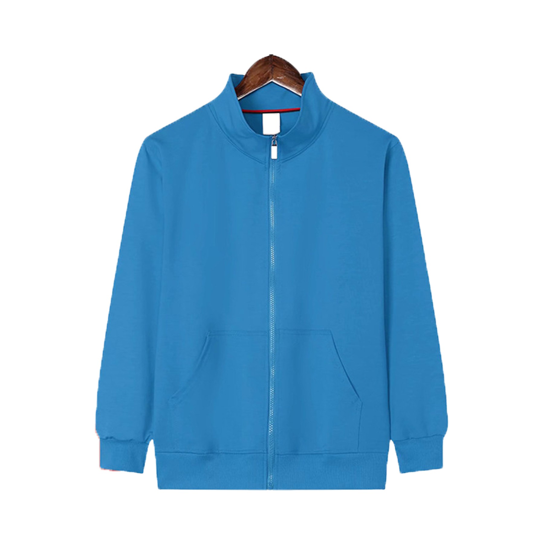 Unisex Stand Collar Full Zipper Sweatshirt 9