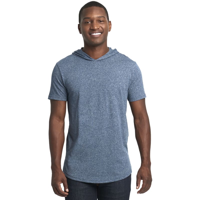 Next Level Apparel Unisex Mock Twist Short Sleeve Hoody T-Shirt 6