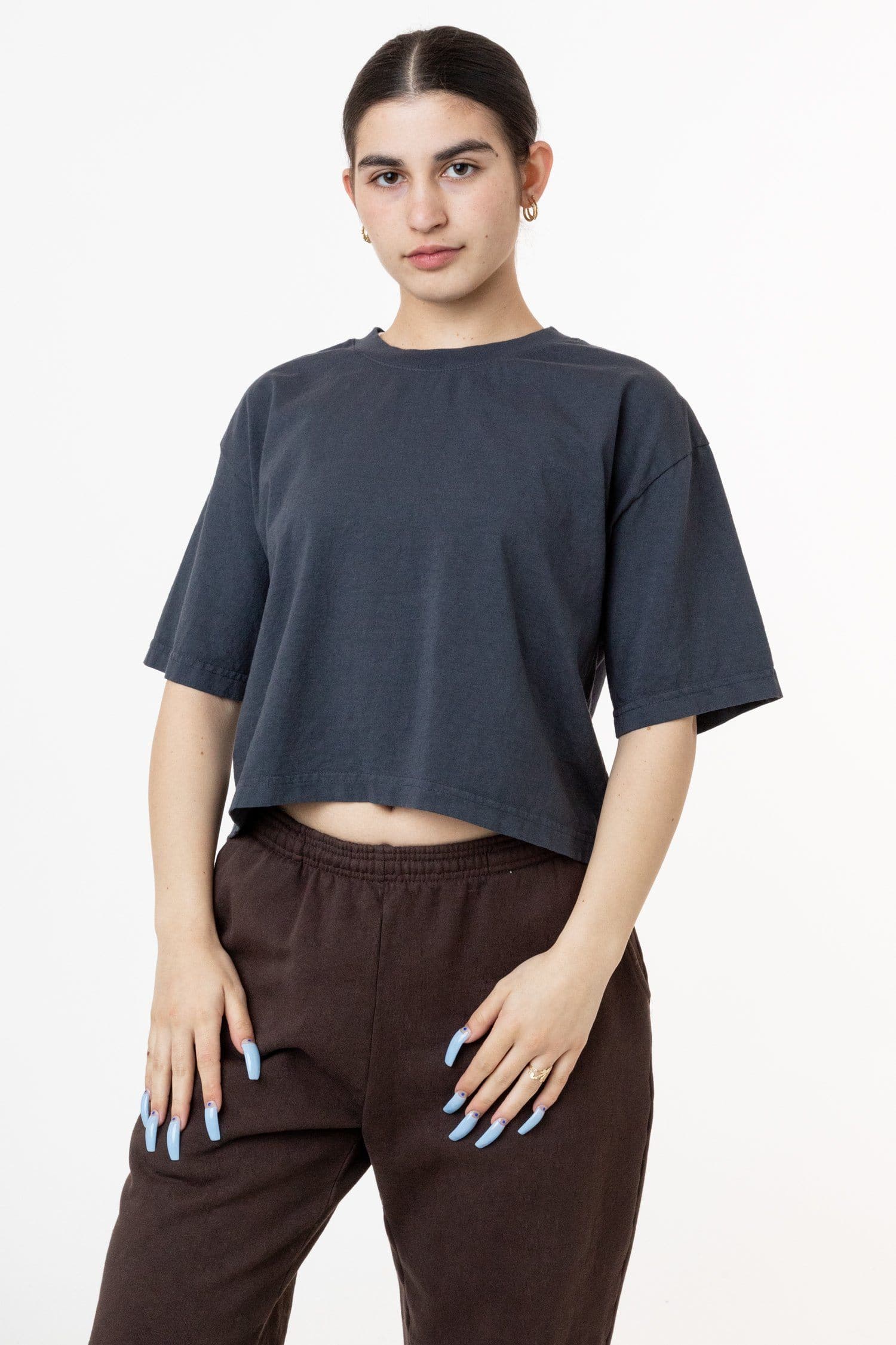 6.5 OZ OVERSIZED GARMENT DYED CROP TOP 34