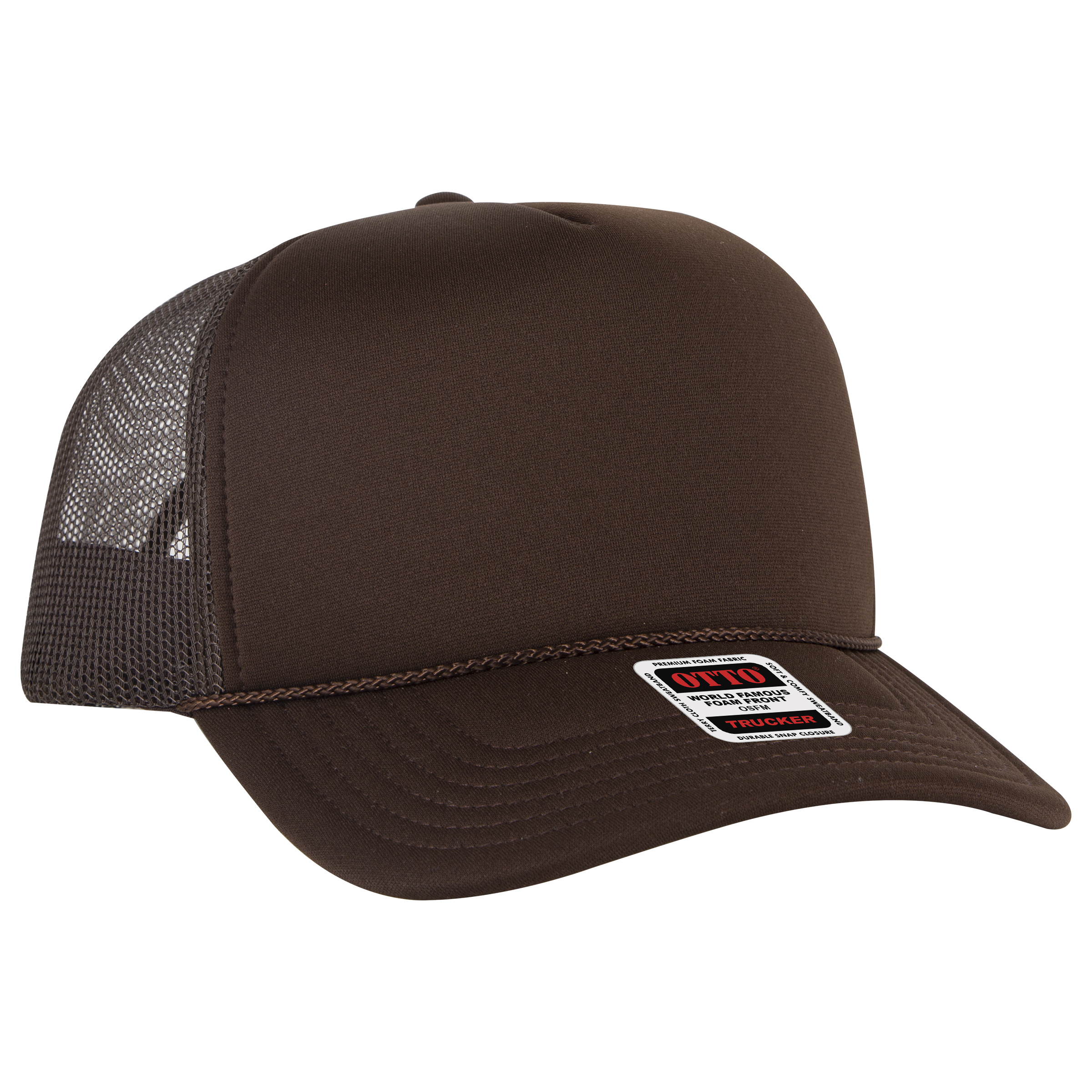 OTTO CAP® 5 Panel High Crown Mesh Back Trucker Hat 24