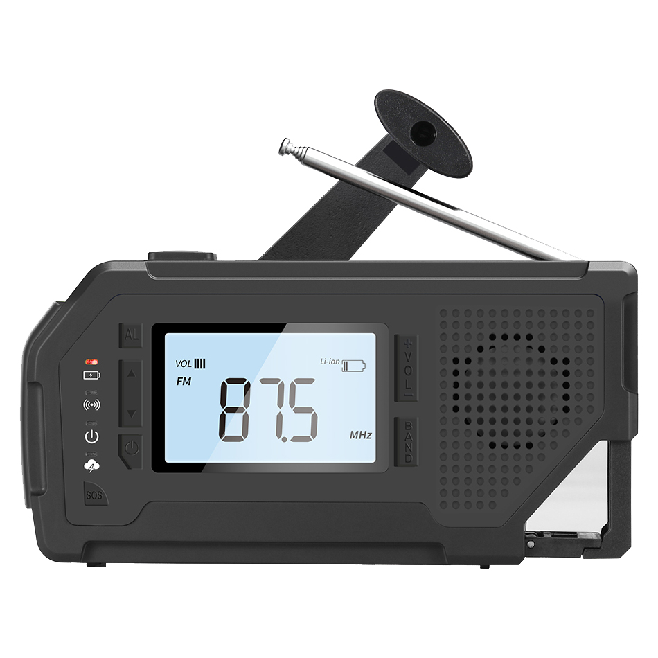 ResQ Emergency Weather Alert Radio – AM/FM/NOAA, 2000mAh Power Bank, Solar & Hand Crank 36