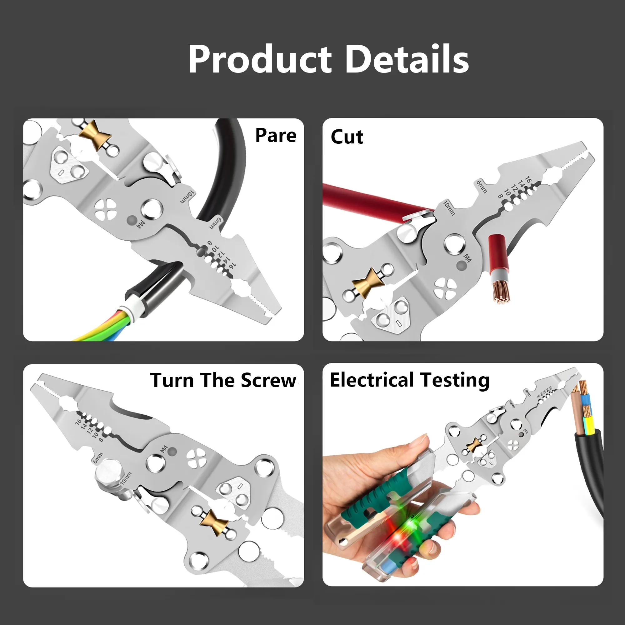8-in-1 Multifunctional Foldable Wire Stripper 4