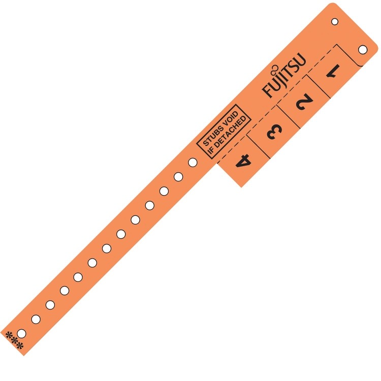 Multi-Tab Vinyl Wristband with 4 Tabs 3
