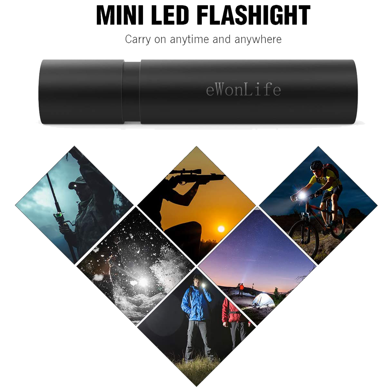 USB Rechargeable Aluminum Flashlight 2